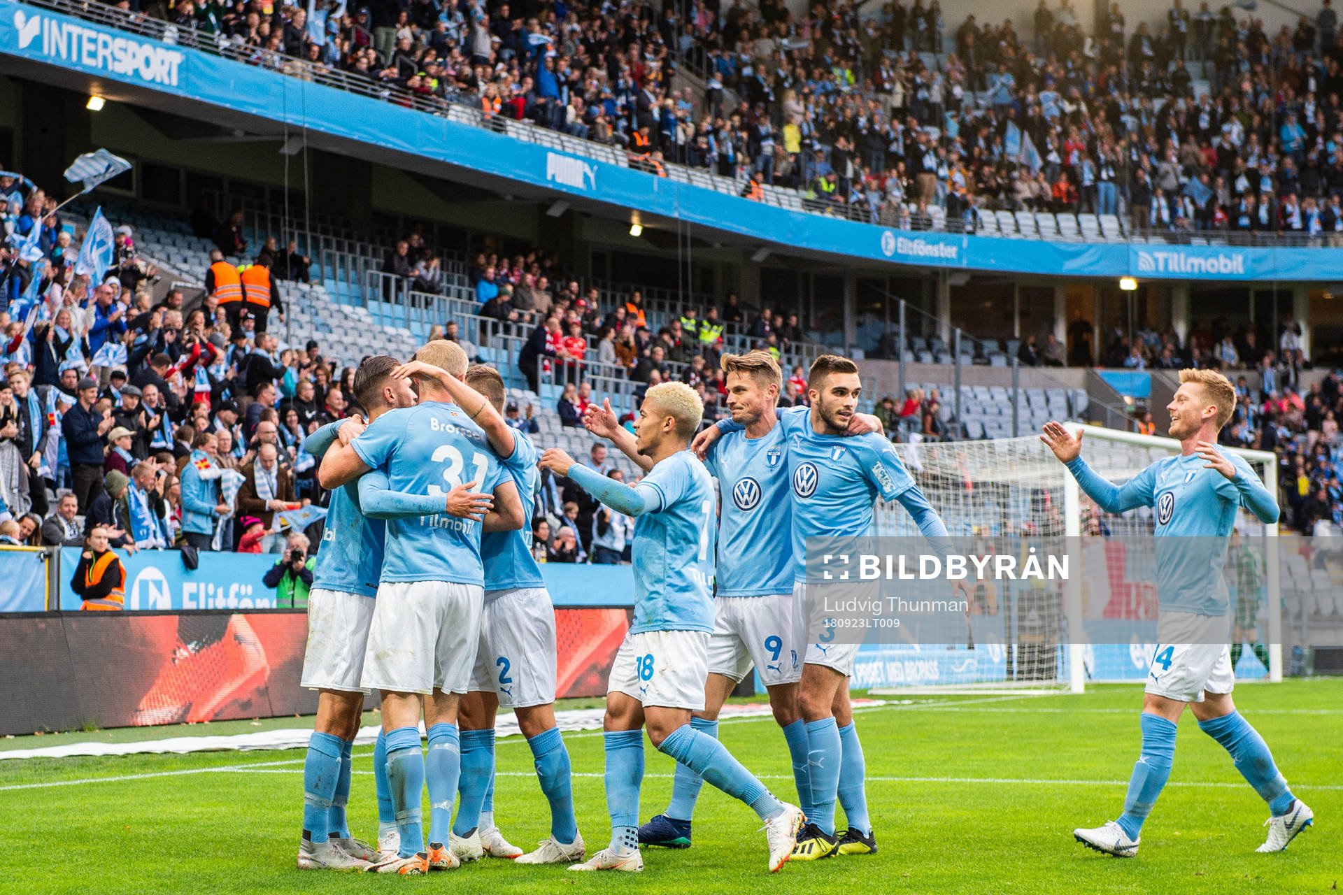Malmö FFs spelare jublar
