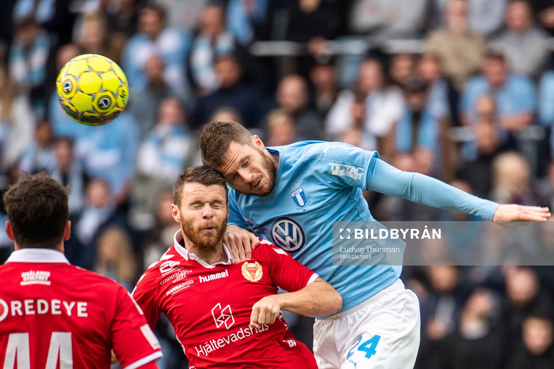 Kalmars Måns Söderqvist och Malmö FFs Lasse Nielsen