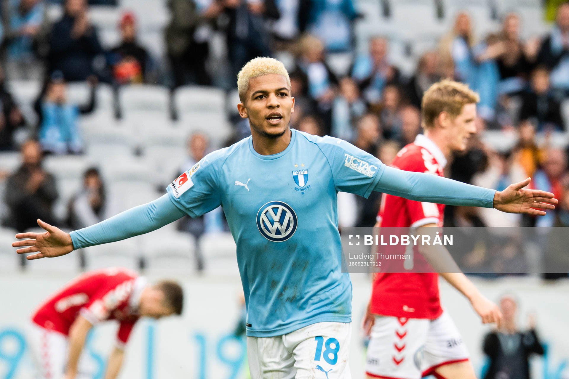 Malmö FFs Romain Gall jublar