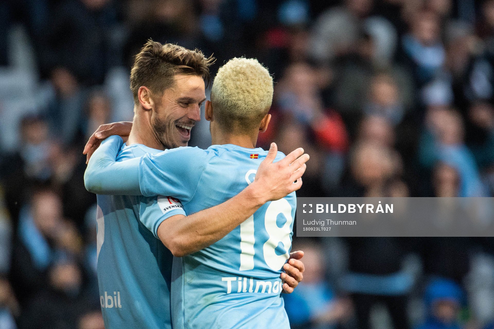 Malmö FFs Markus Rosenberg och Malmö FFs Romain Gall