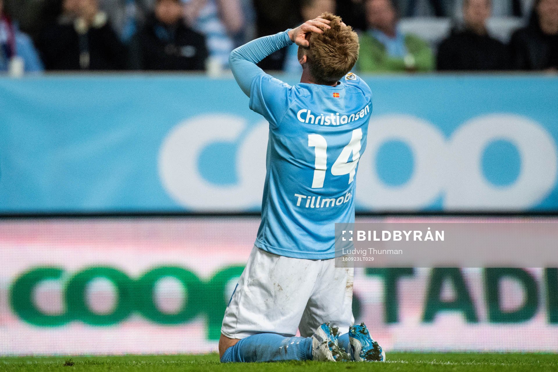 Malmö FFs Anders Christiansen deppar