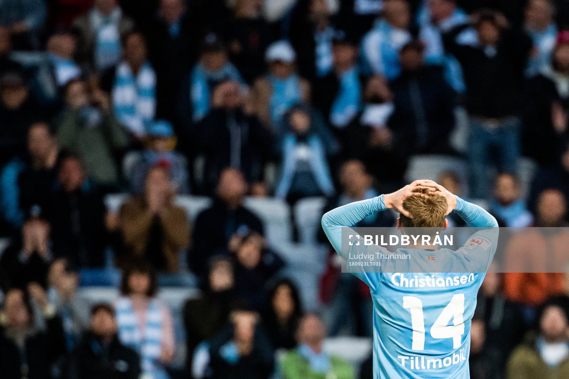 Malmö FFs Anders Christiansen deppar