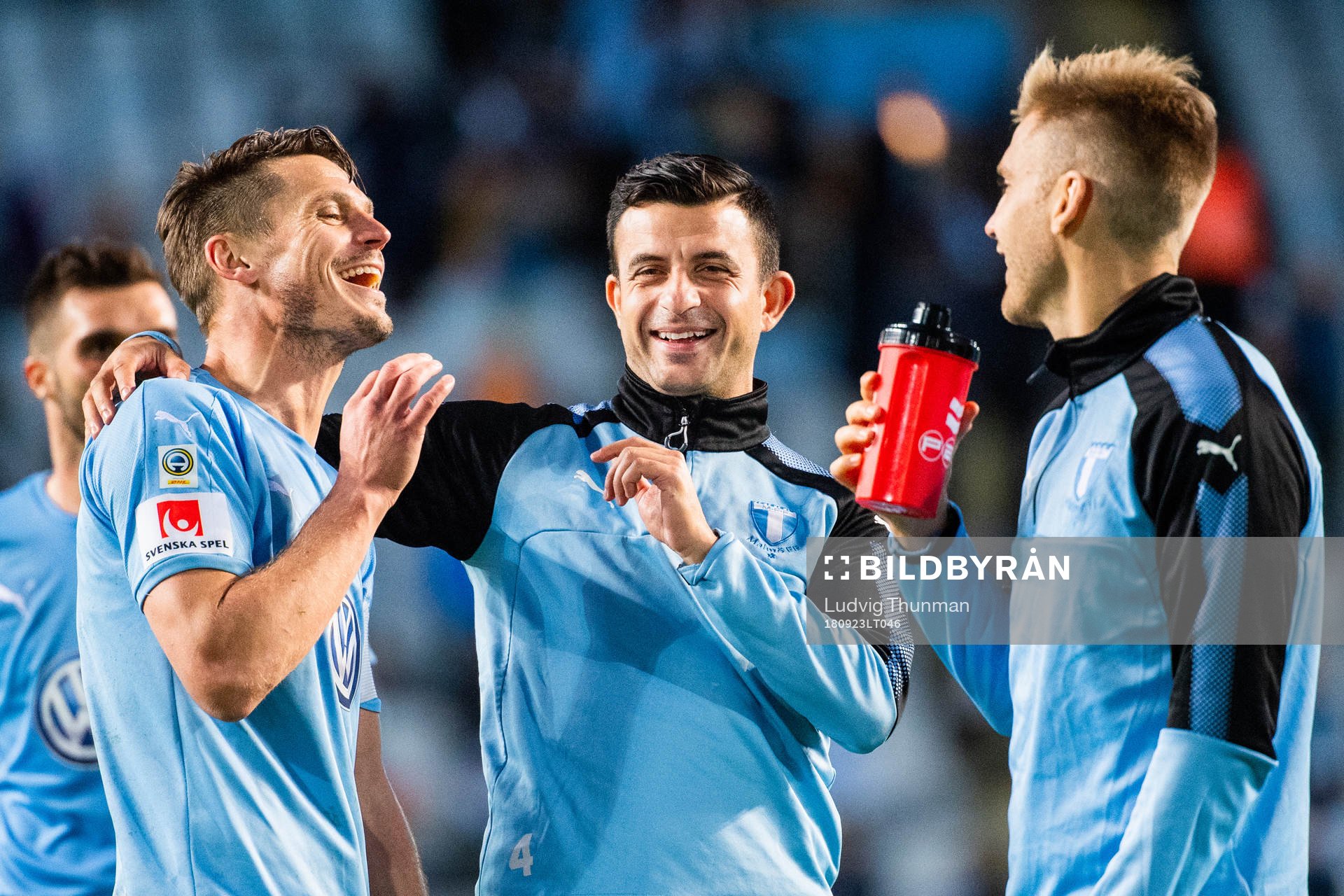 Malmö FFs Markus Rosenberg, Behrang Safari och Rasmus
