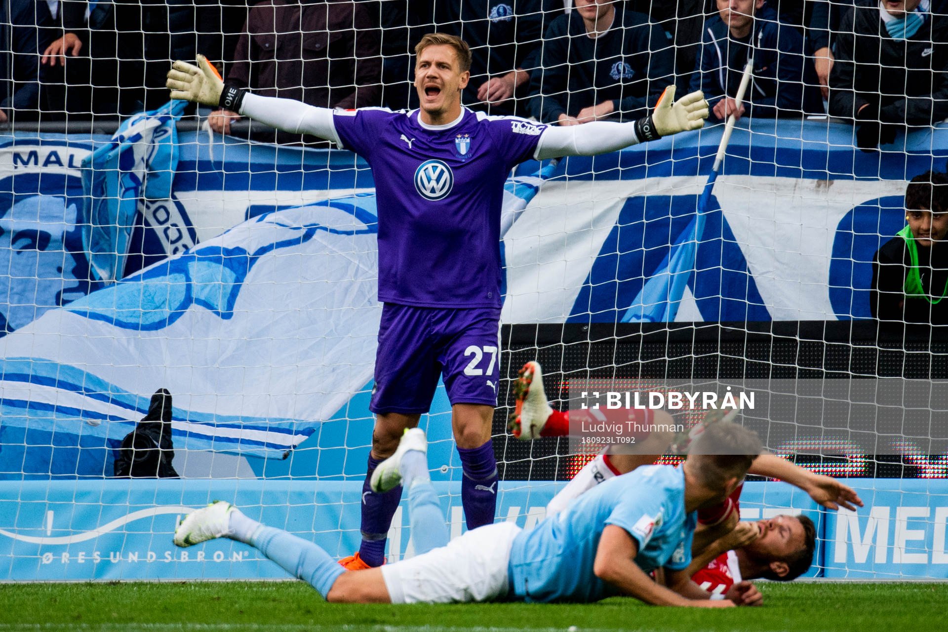 Malmö FFs målvakt Johan Dahlin