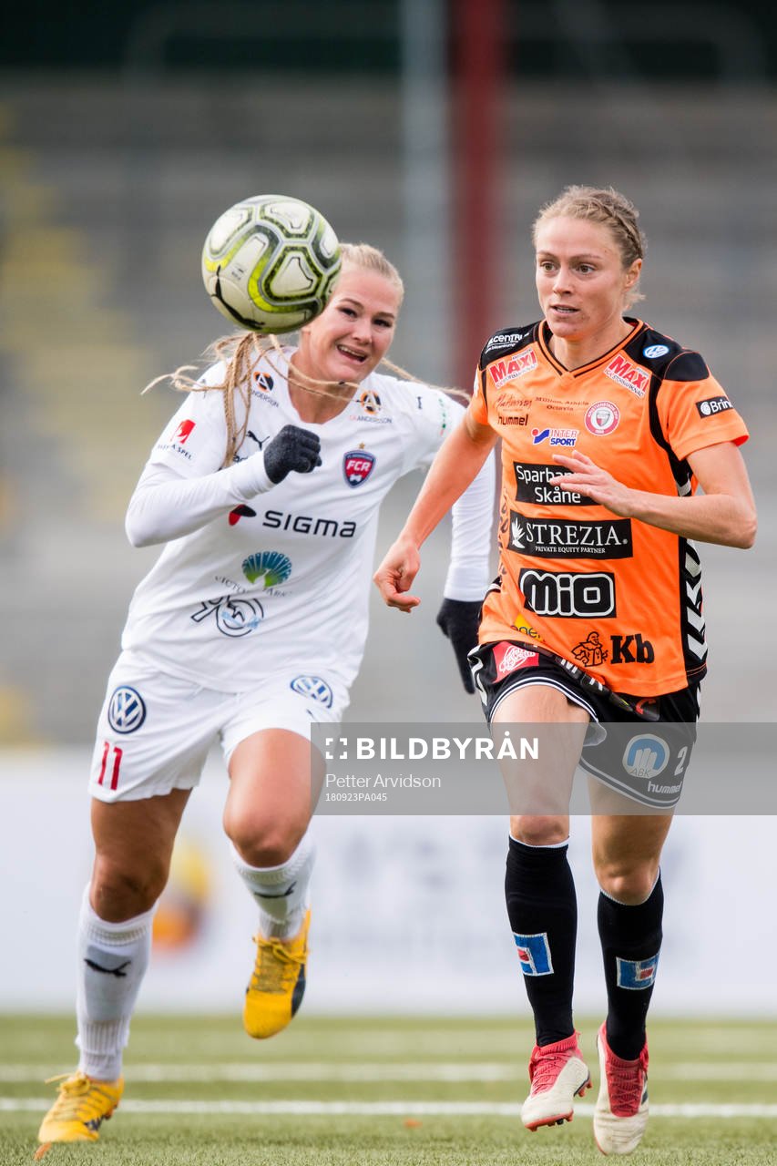 Kristianstads Sif Atladottir och Rosengårds Lisa-Marie