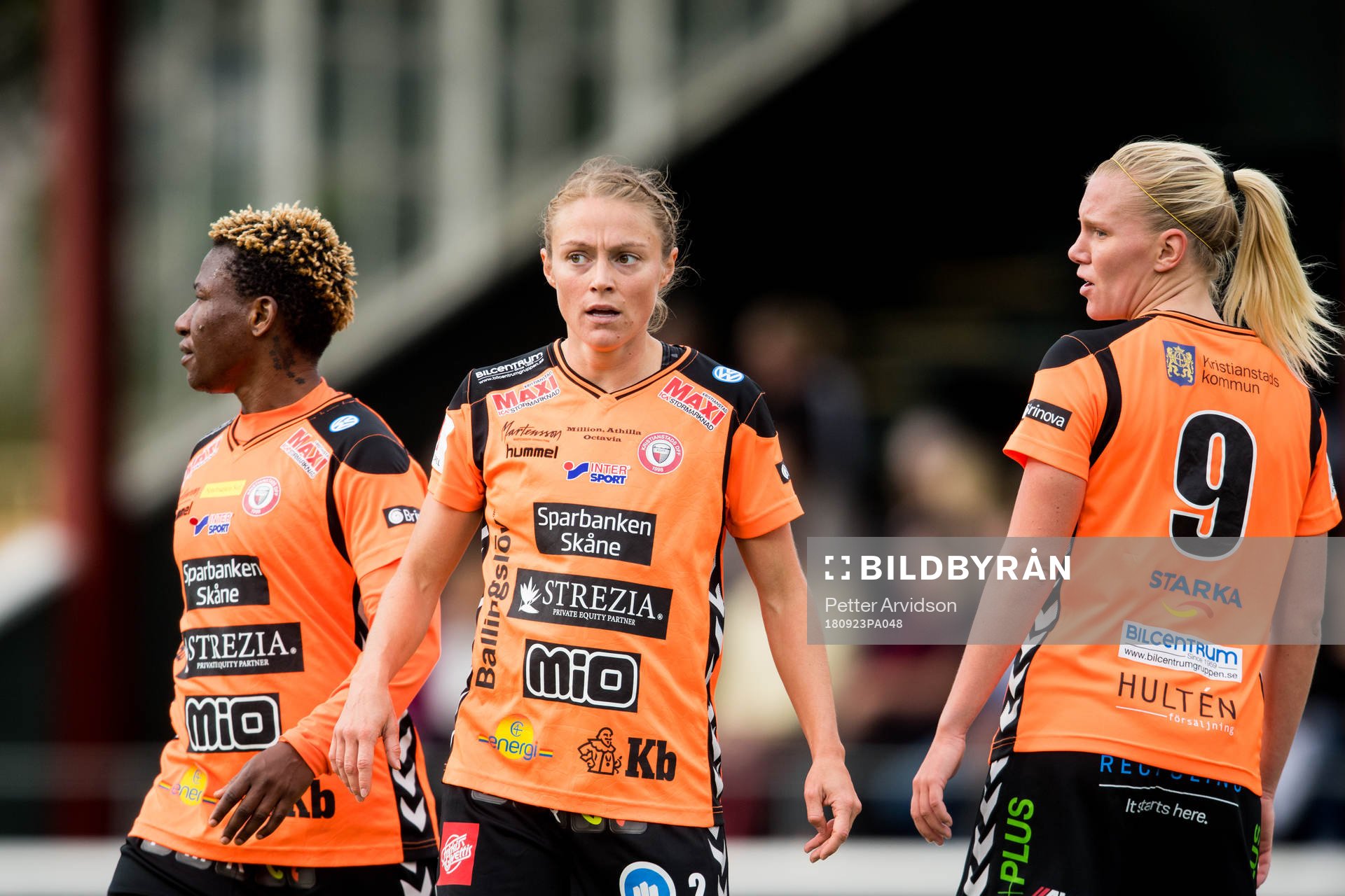 Kristianstads Rita Chikwelu, Sif Atladottir och Josefine