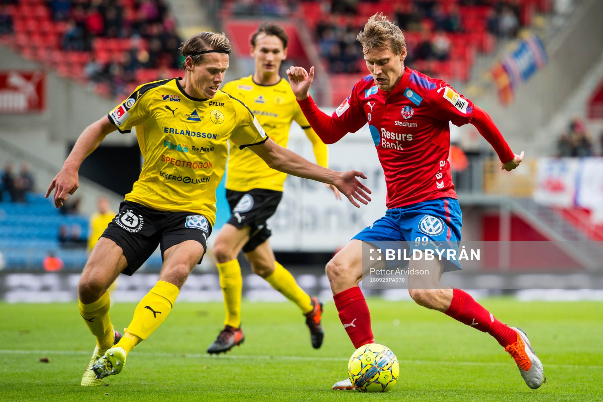 Helsingborgs Andri Runar  Bjarnason mot Frejs Philip