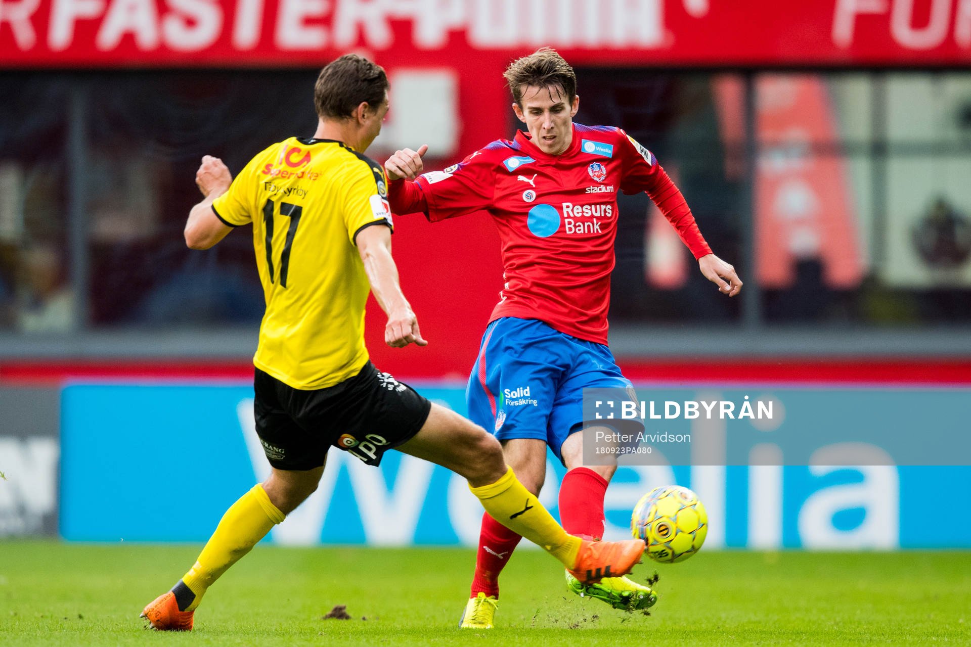 Helsingborgs Adam Eriksson och Frejs Marcus Hansson