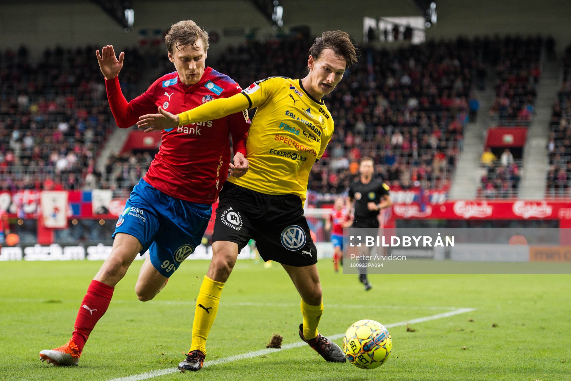 Helsingborgs Andri Runar  Bjarnason och Frejs Hjalmar Ekdal