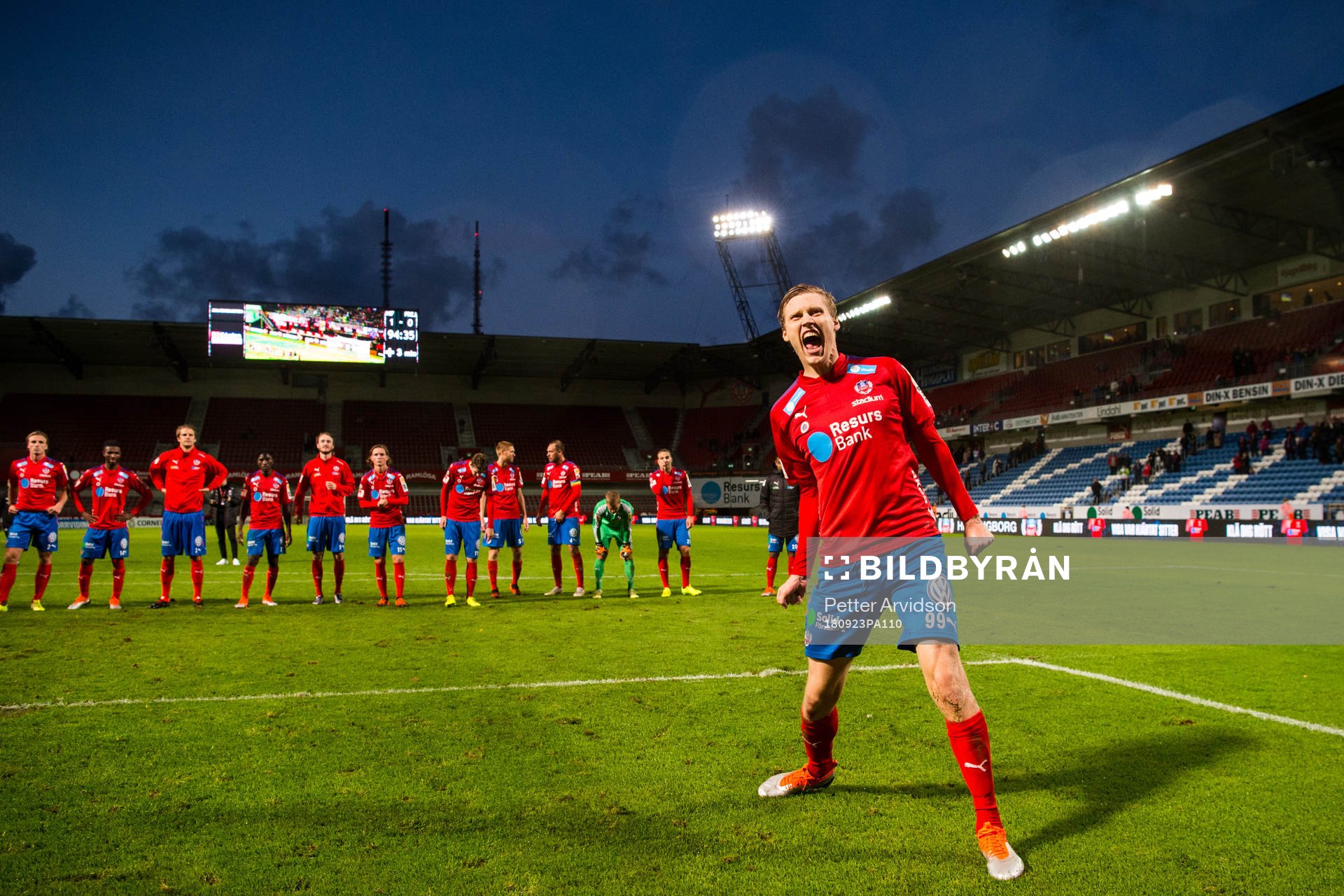 Helsingborgs Andri Runar  Bjarnason som gjorde