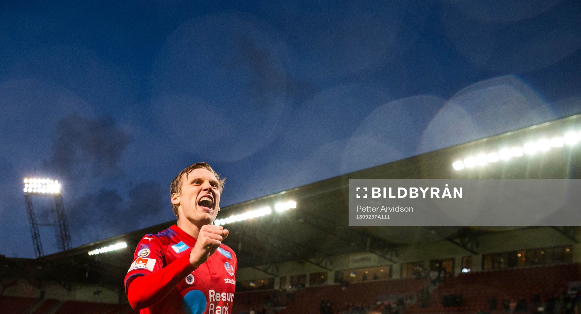 Helsingborgs Andri Runar  Bjarnason som gjorde