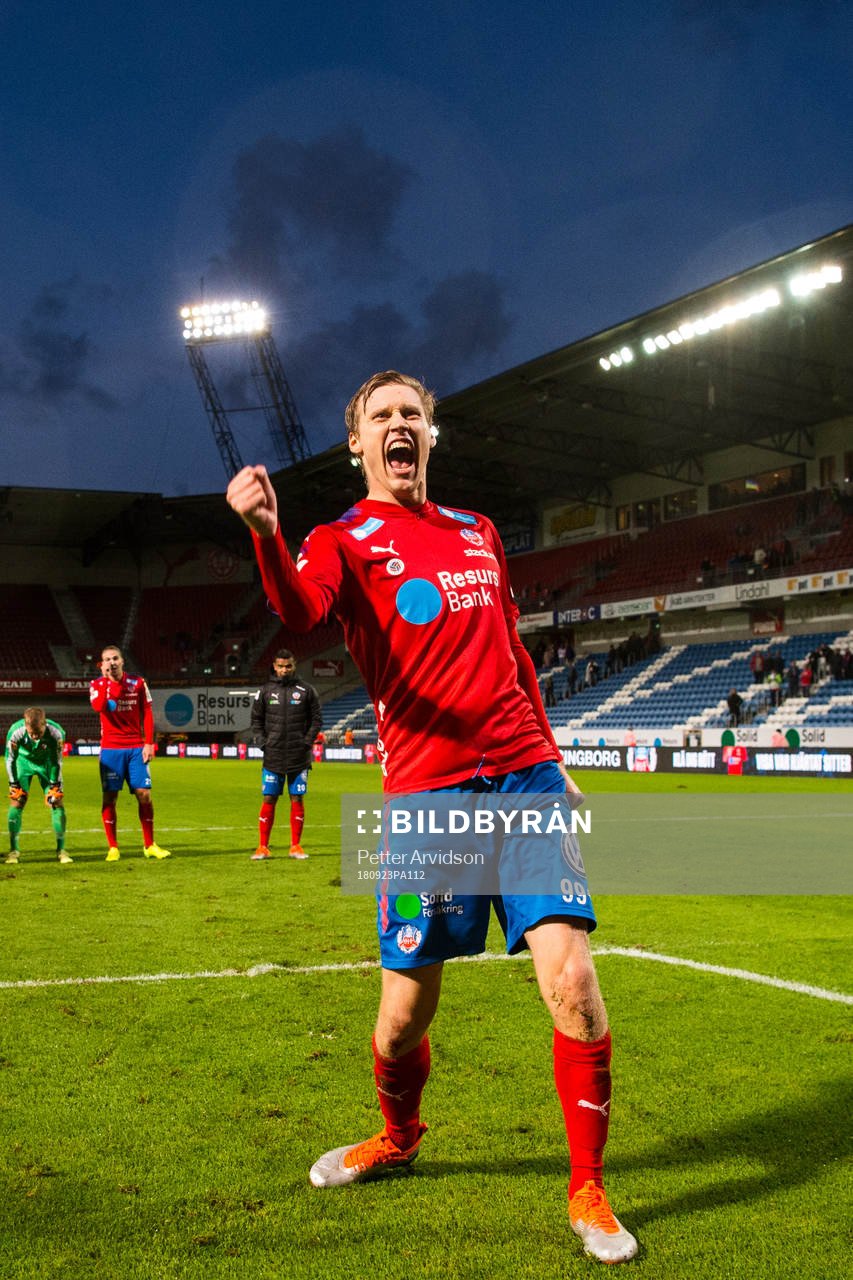 Helsingborgs Andri Runar  Bjarnason som gjorde
