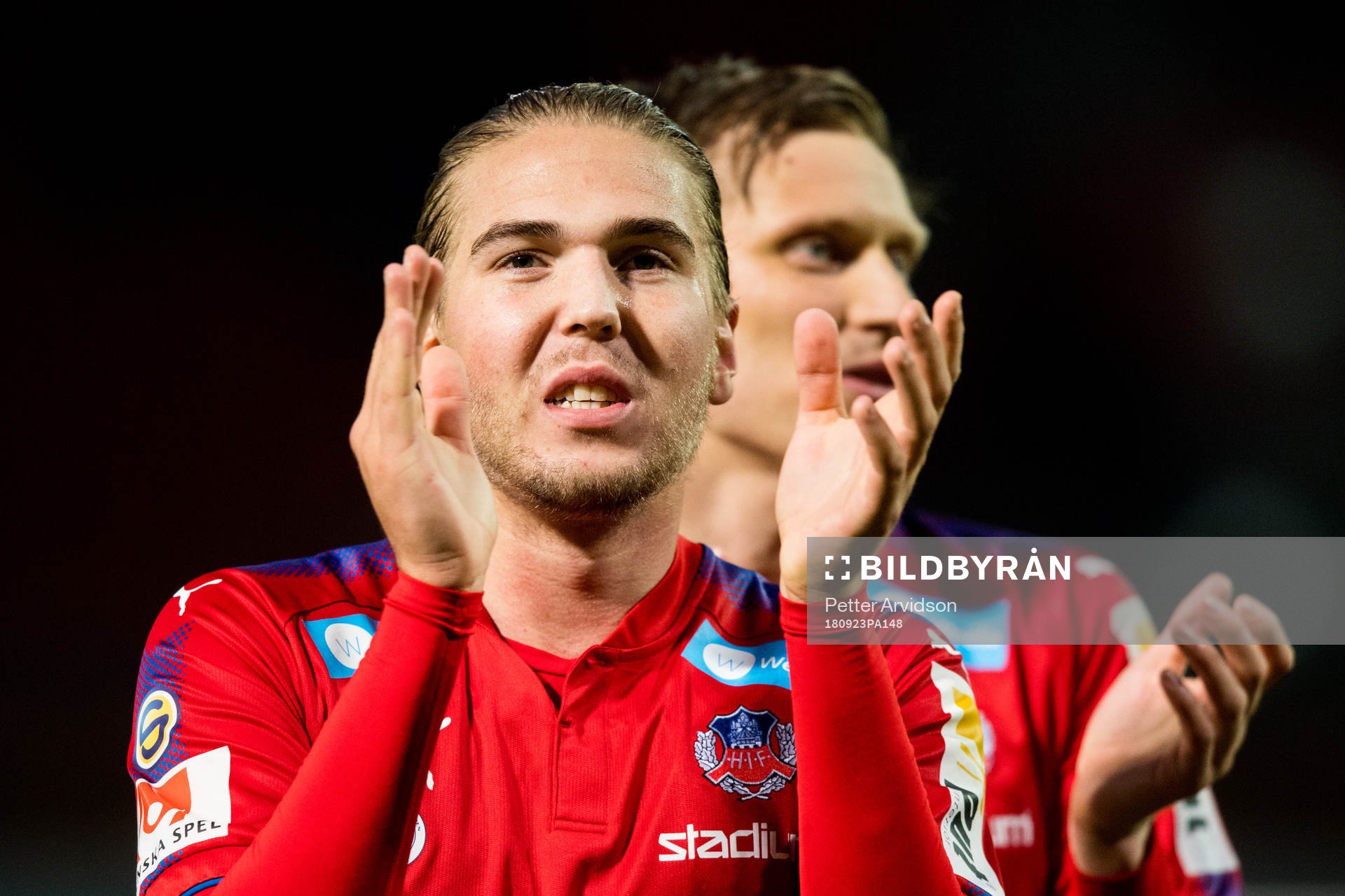 Helsingborgs Charlie Weberg tackar publiken