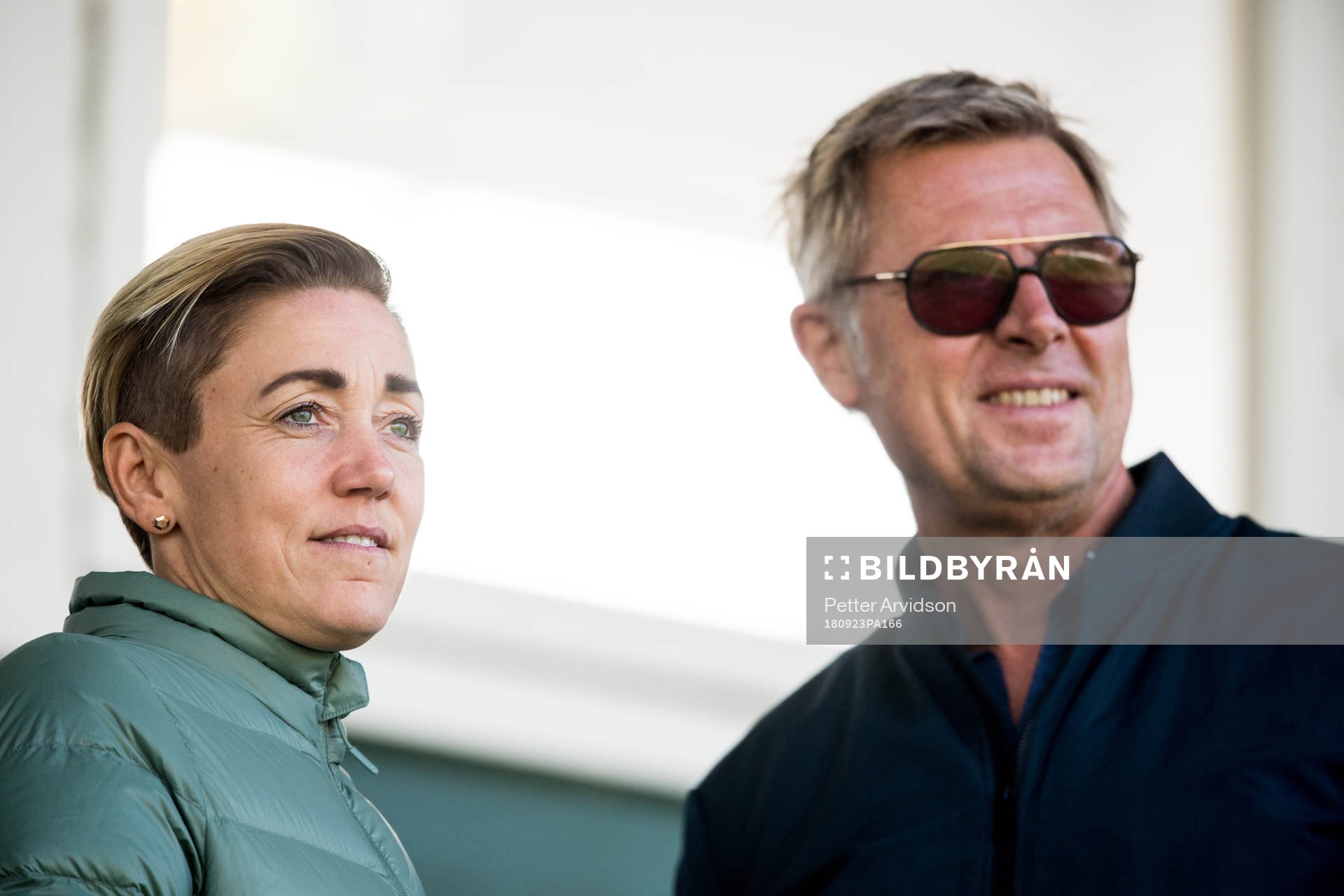 Rosengårds sportchef Therese Sjögran och Klas Tjebbes