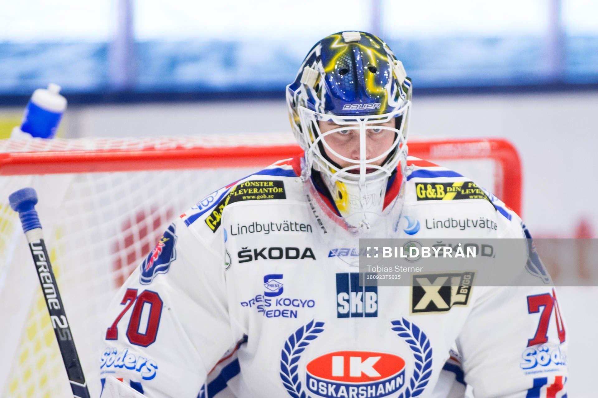 Oskarshamns målvakt Adam Åhman