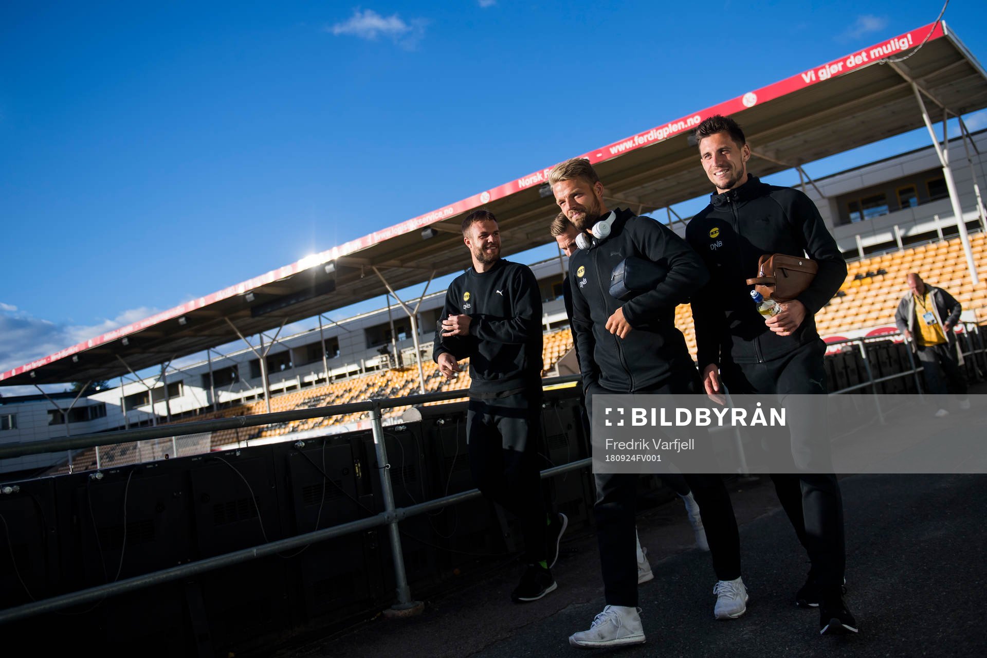 Goalkeeper Marko Maric, Mats Haakenstad and Daniel