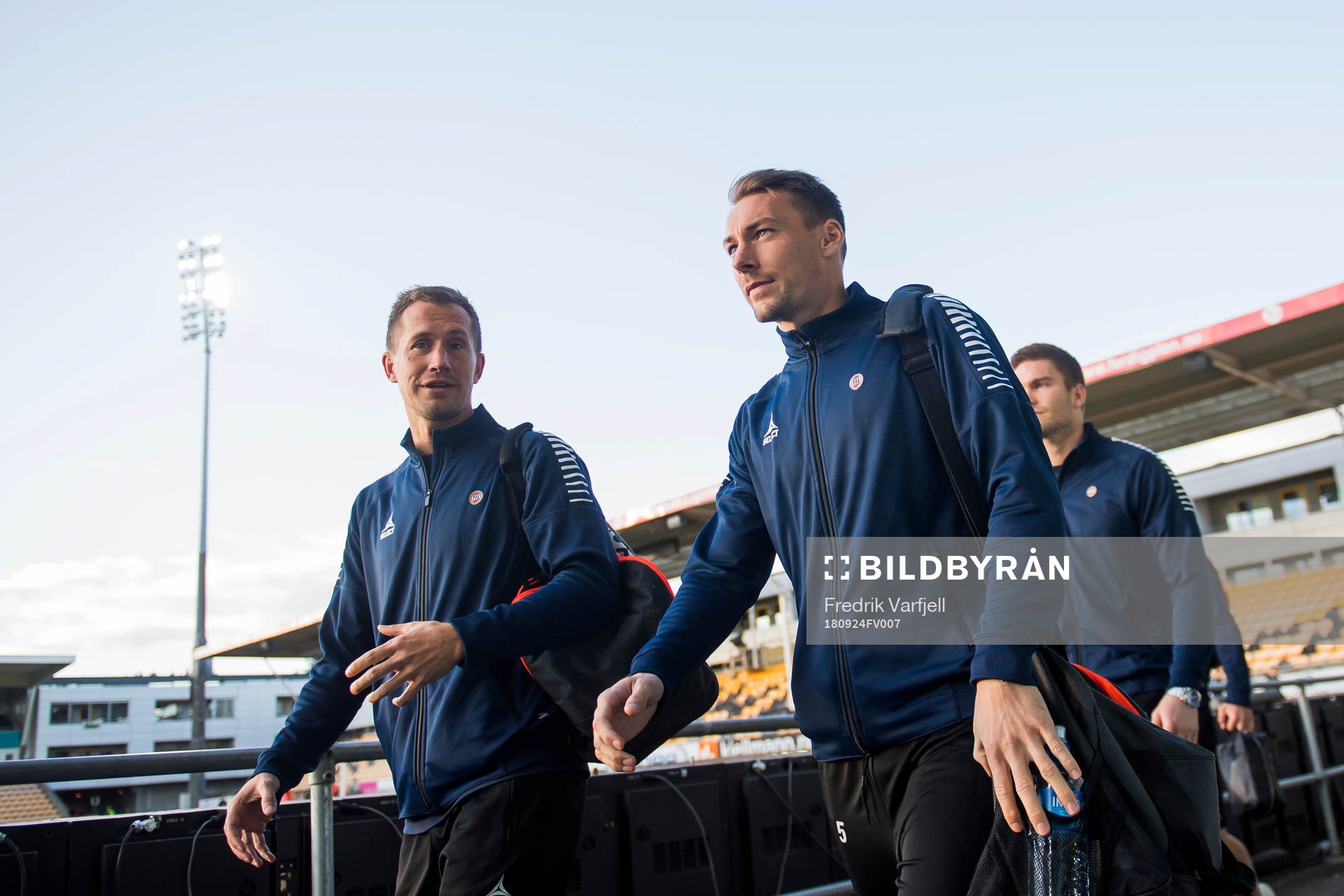 Morten Gamst Pedersen and Magnar Ødegaard of Tromsø ahead of the Eliteserien match between Lillestrøm and Tromsø on September 24, 2018 in Lillestrøm.