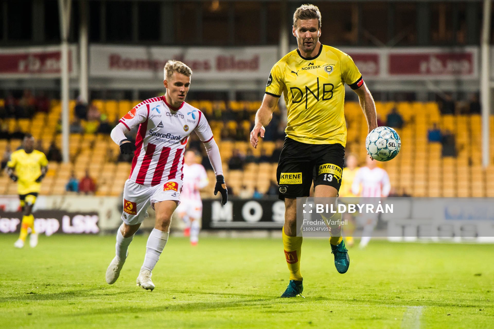Mikael Nord Ingebrigtsen of Tromsø and Frode Kippe of