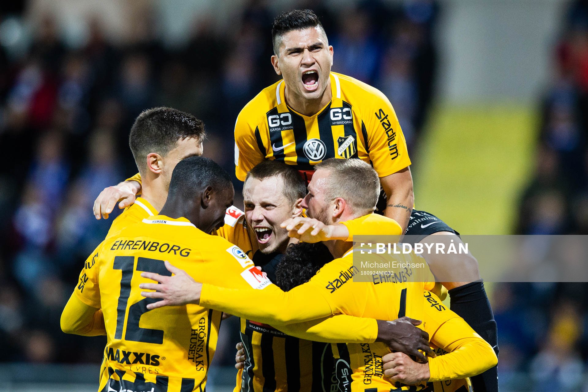 Häckens Daleho Irandust (mitten ej synlig) jublar med