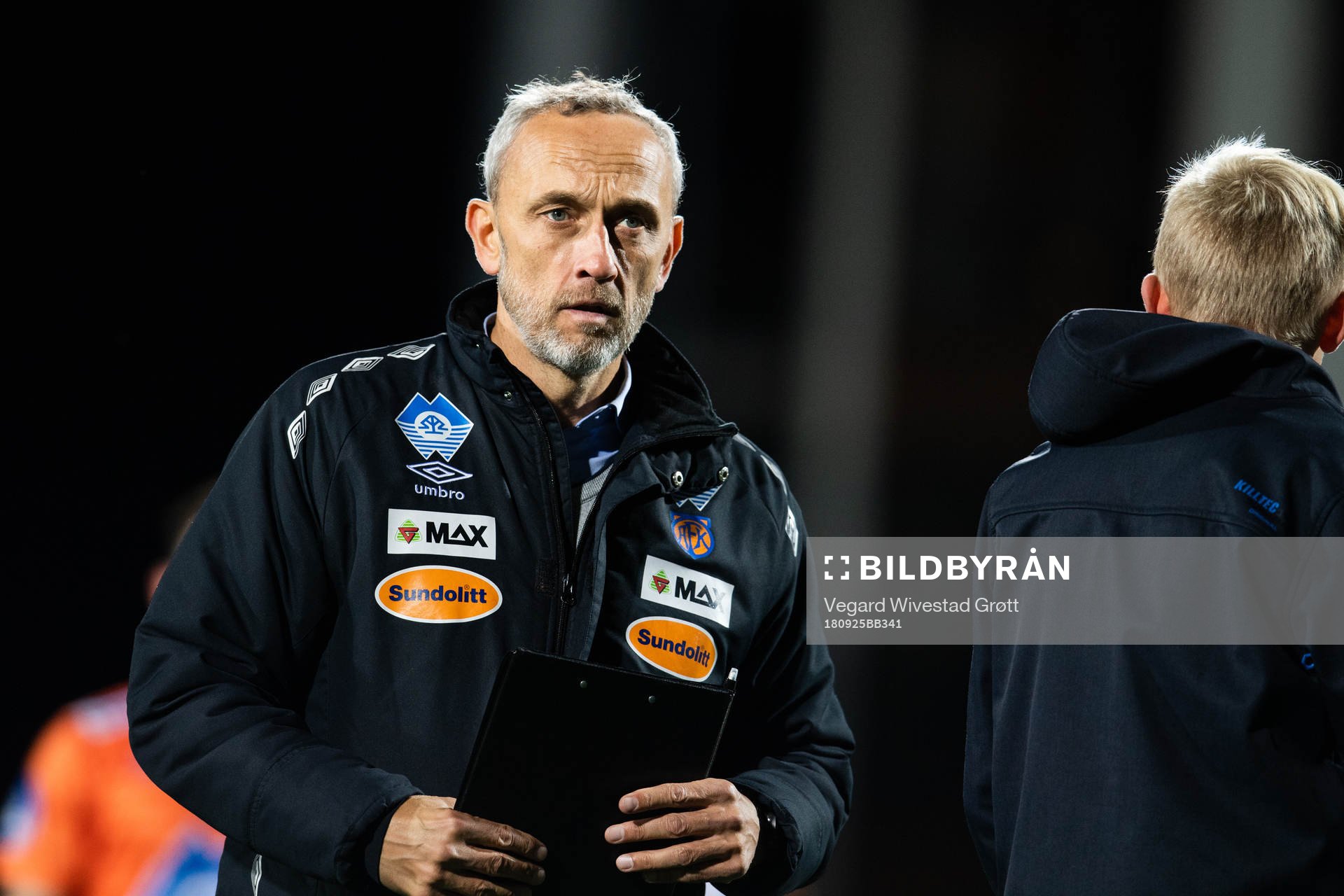 Lars Bohinen, head coach of Aalesund, looks dejected