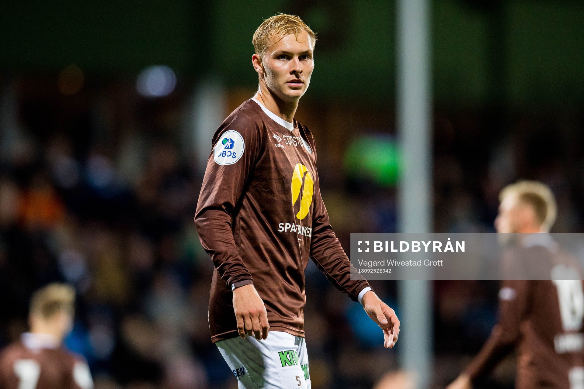 Alexander Betten Hansen of Mjøndalen during the OBOS-ligaen match between Mjøndalen and Aalesund on September 25, 2018 in Mjøndalen.