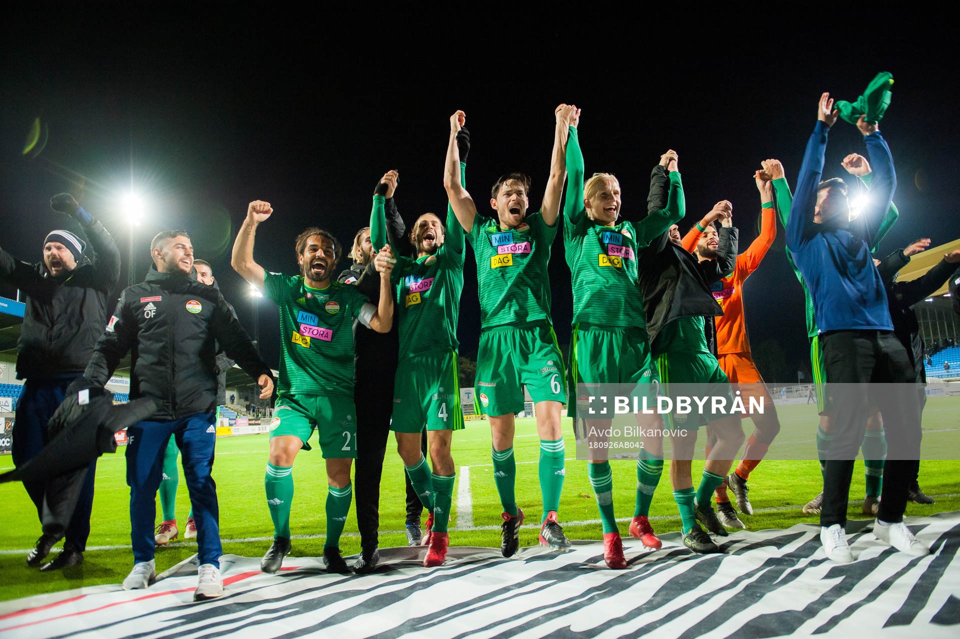 Dalkurds spelare jublar