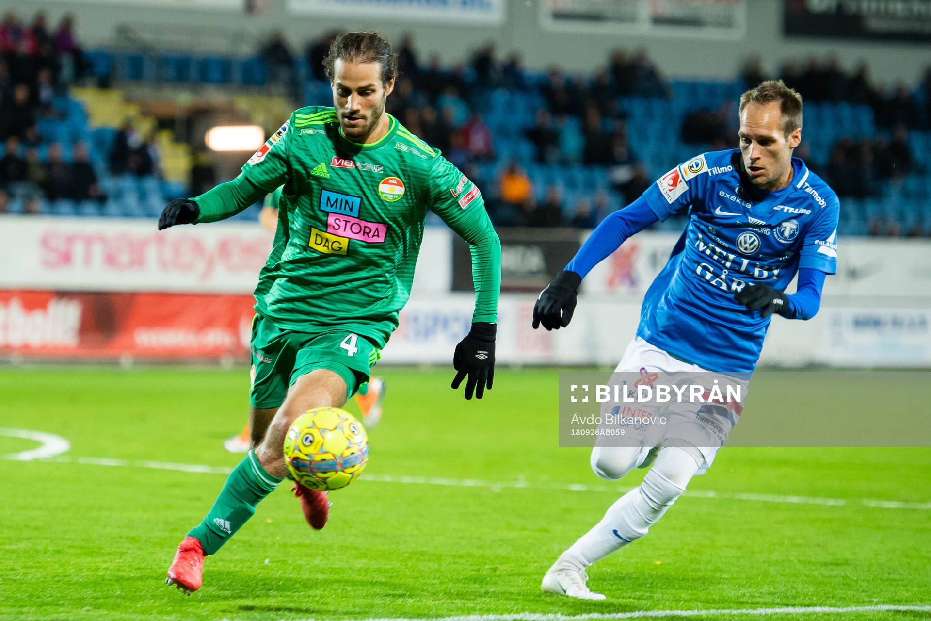 Dalkurds Alex De John och Trelleborgs Zoran Jovanovic