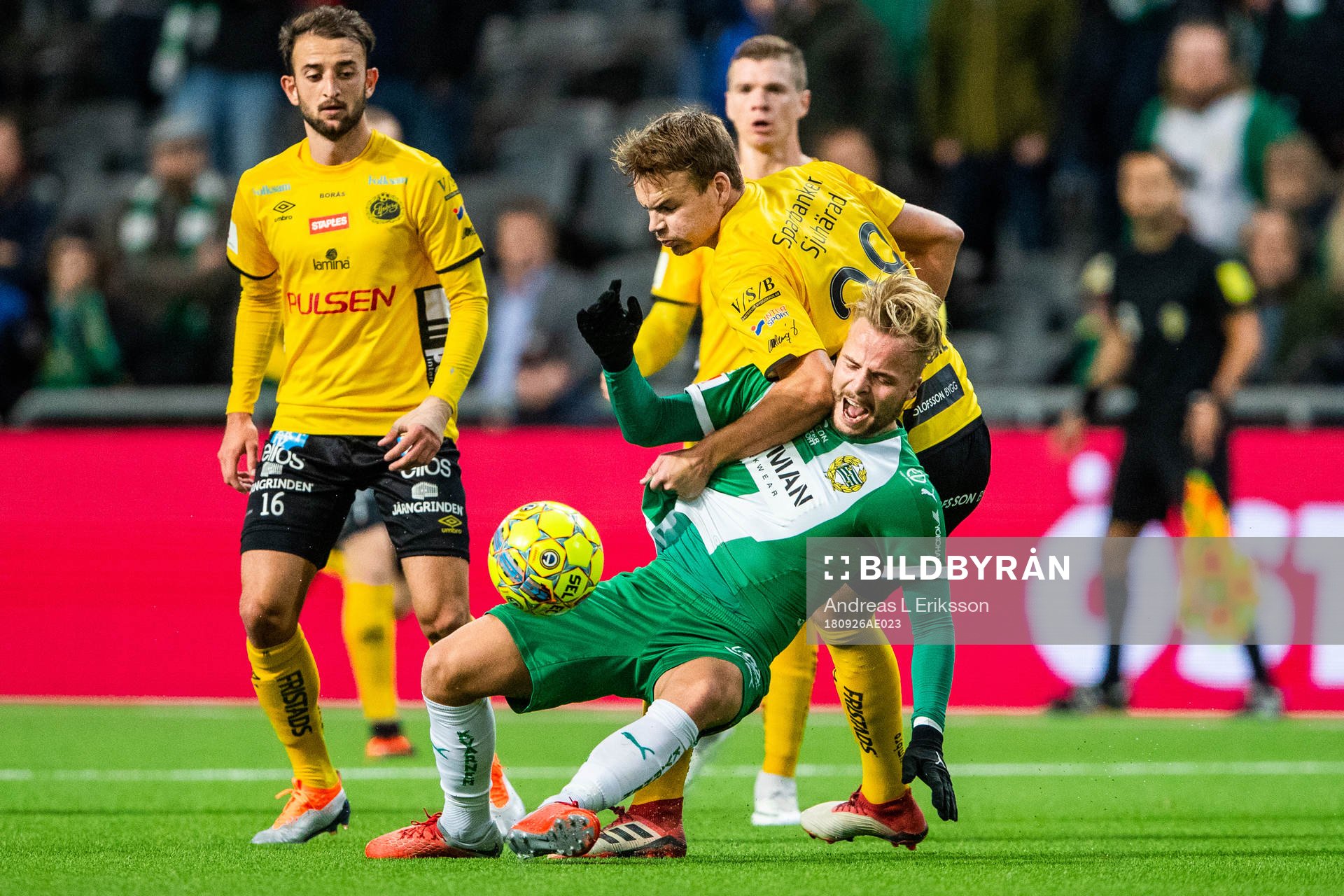 Hammarbys Sander Svendsen och Elfsborgs Gustav Henriksson