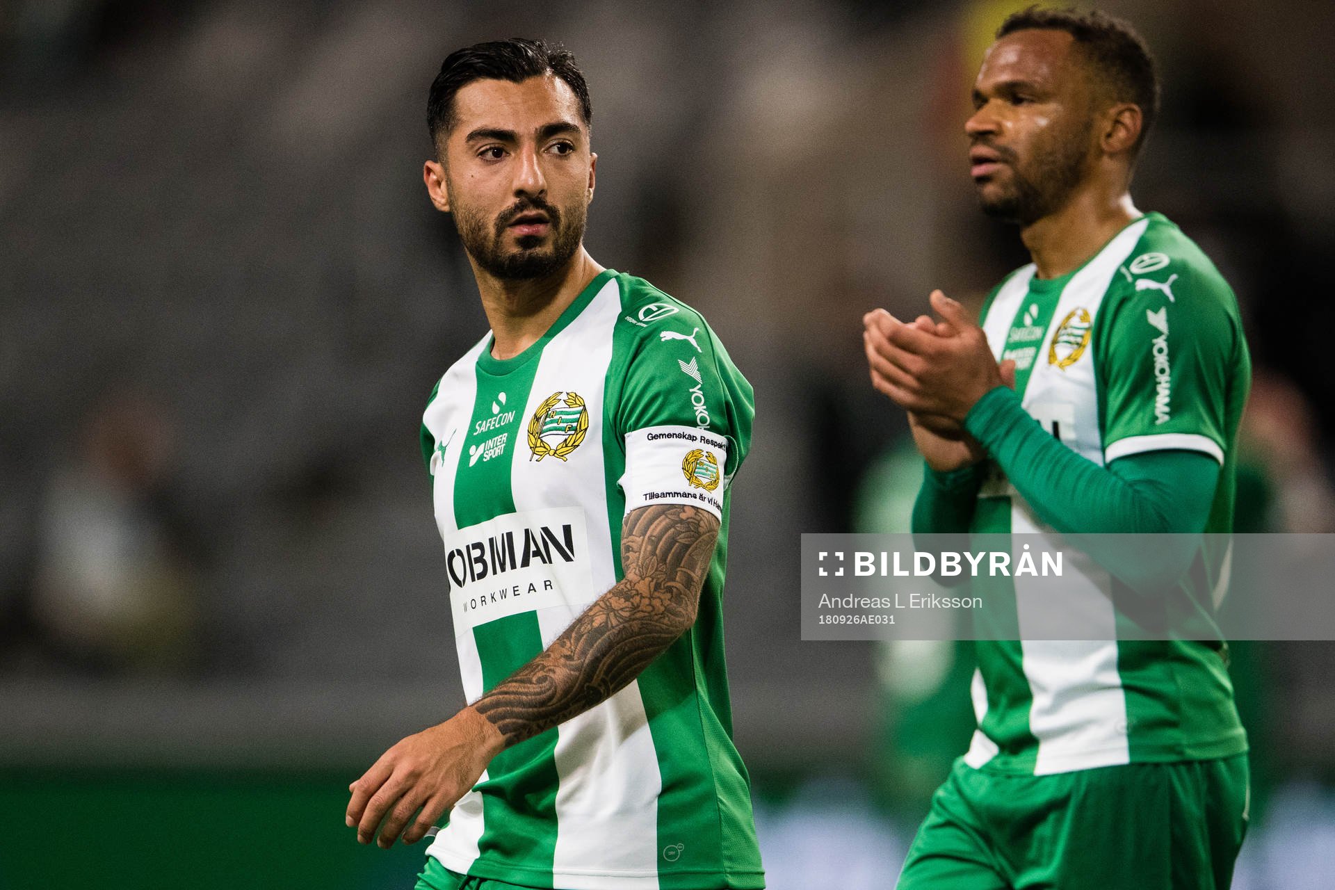 Hammarbys Jiloan Hamad och Serge-Junior Martinsson Ngouali