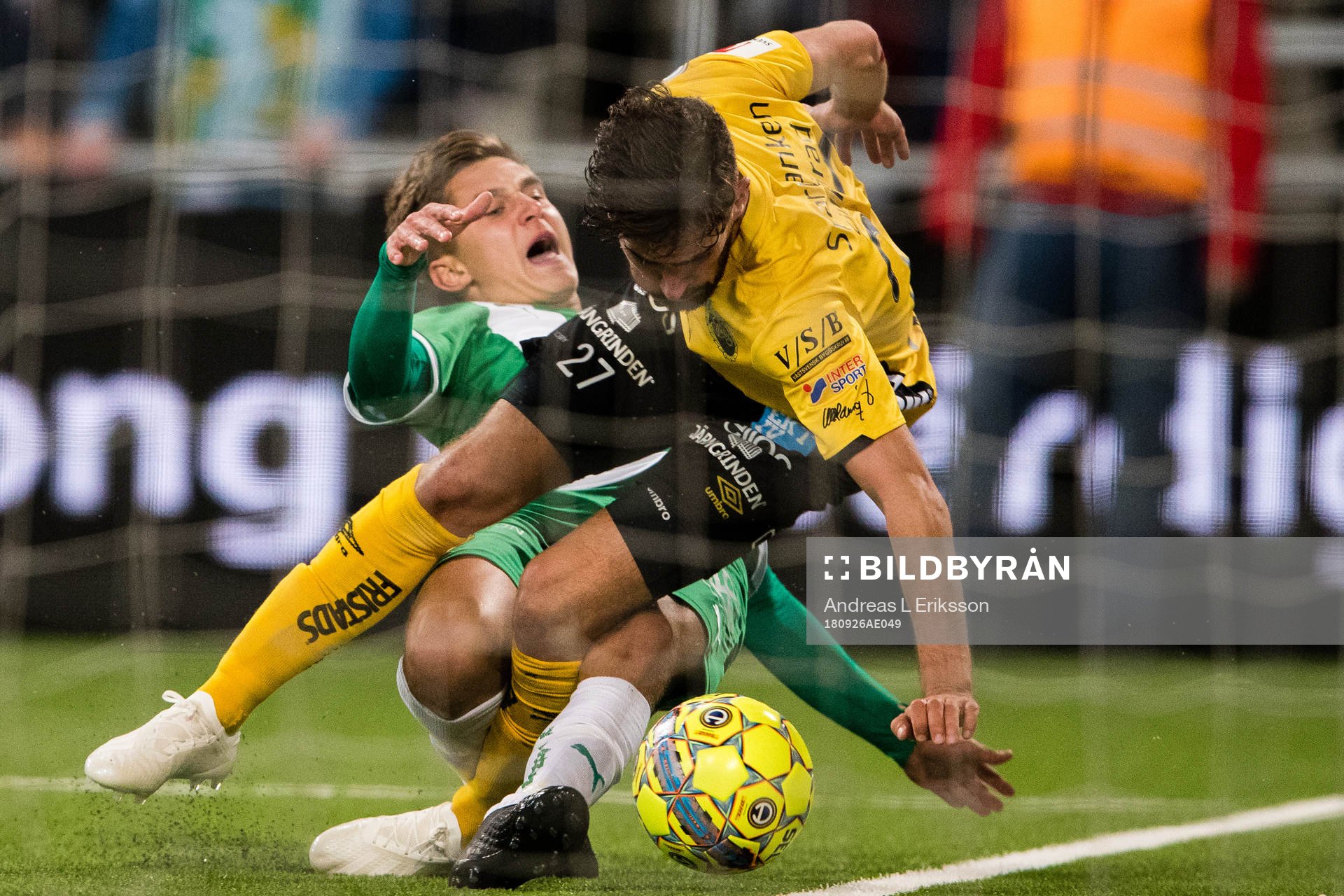 Hammarbys Leo Bengtsson och Elfsborgs Frederik Holst