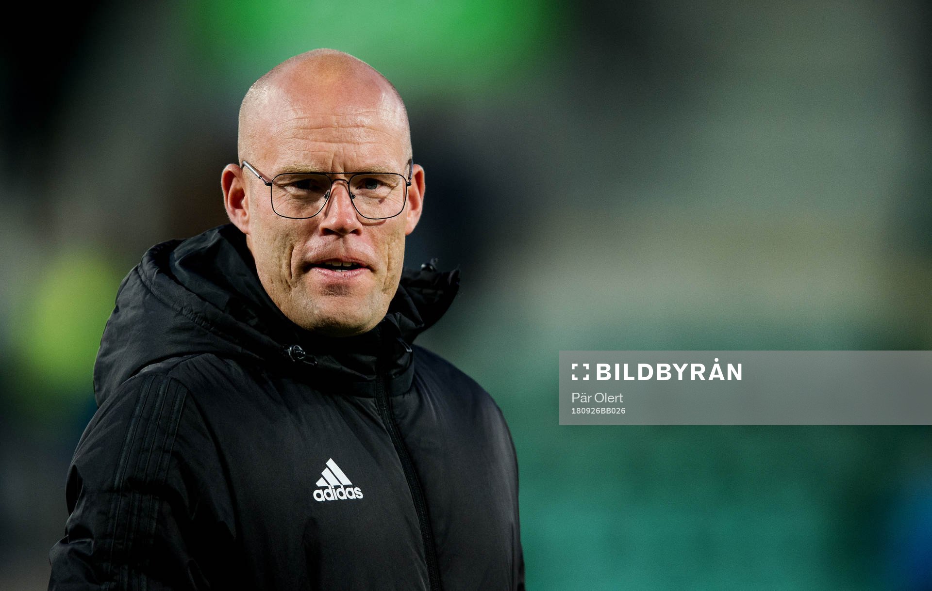 Sundsvalls tränare Joel Cedergren innan fotbollsmatchen i
