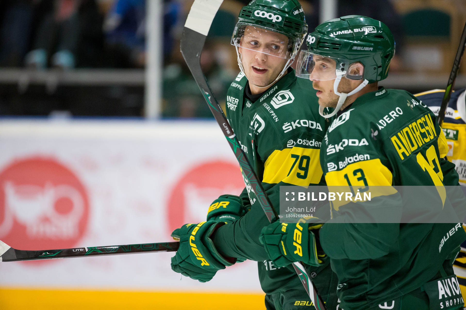 Björklövens Emil Lundberg och Fredric Andersson