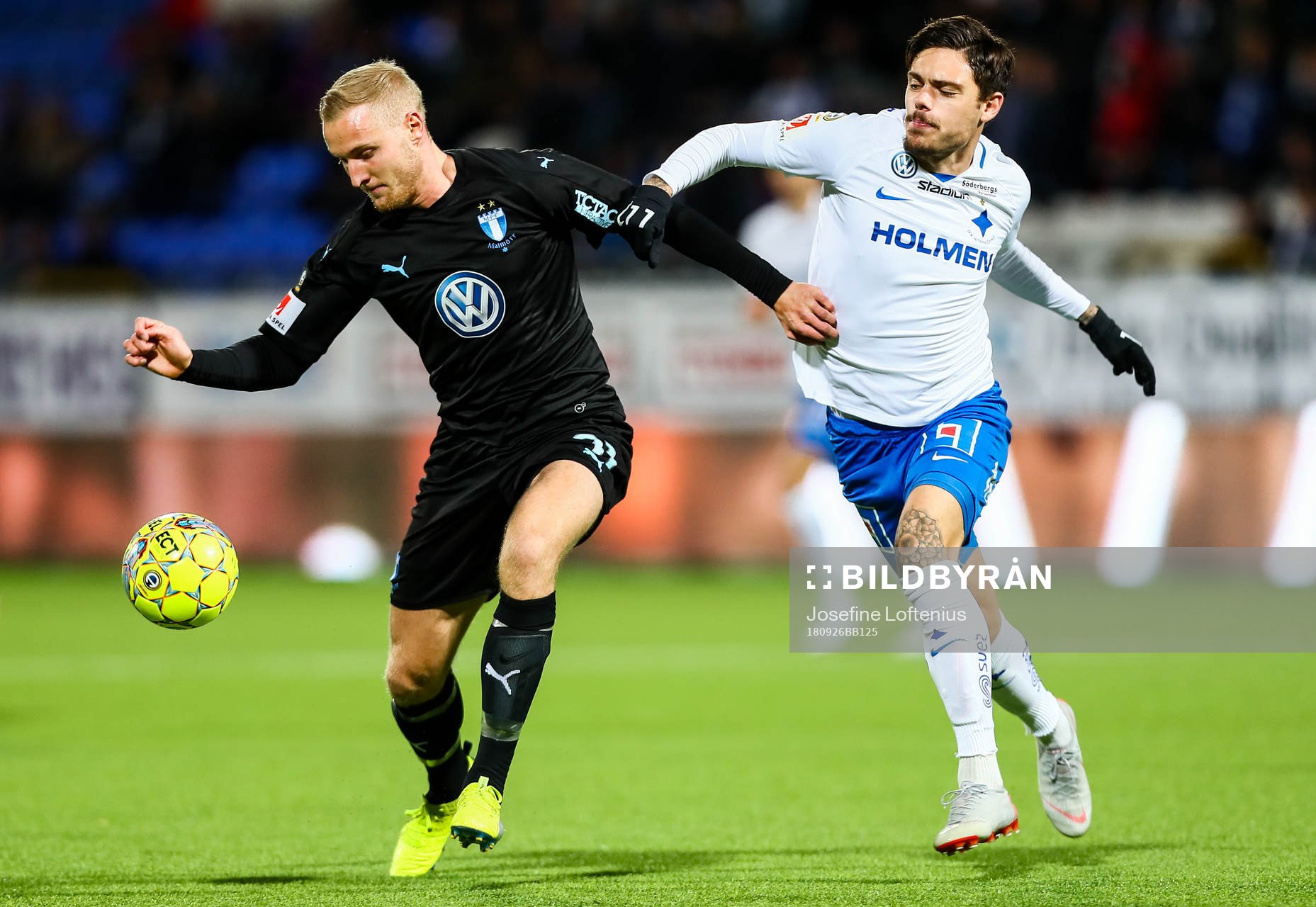 Norrköpings Johannes Vall och Malmö FFs Franz Brorsson