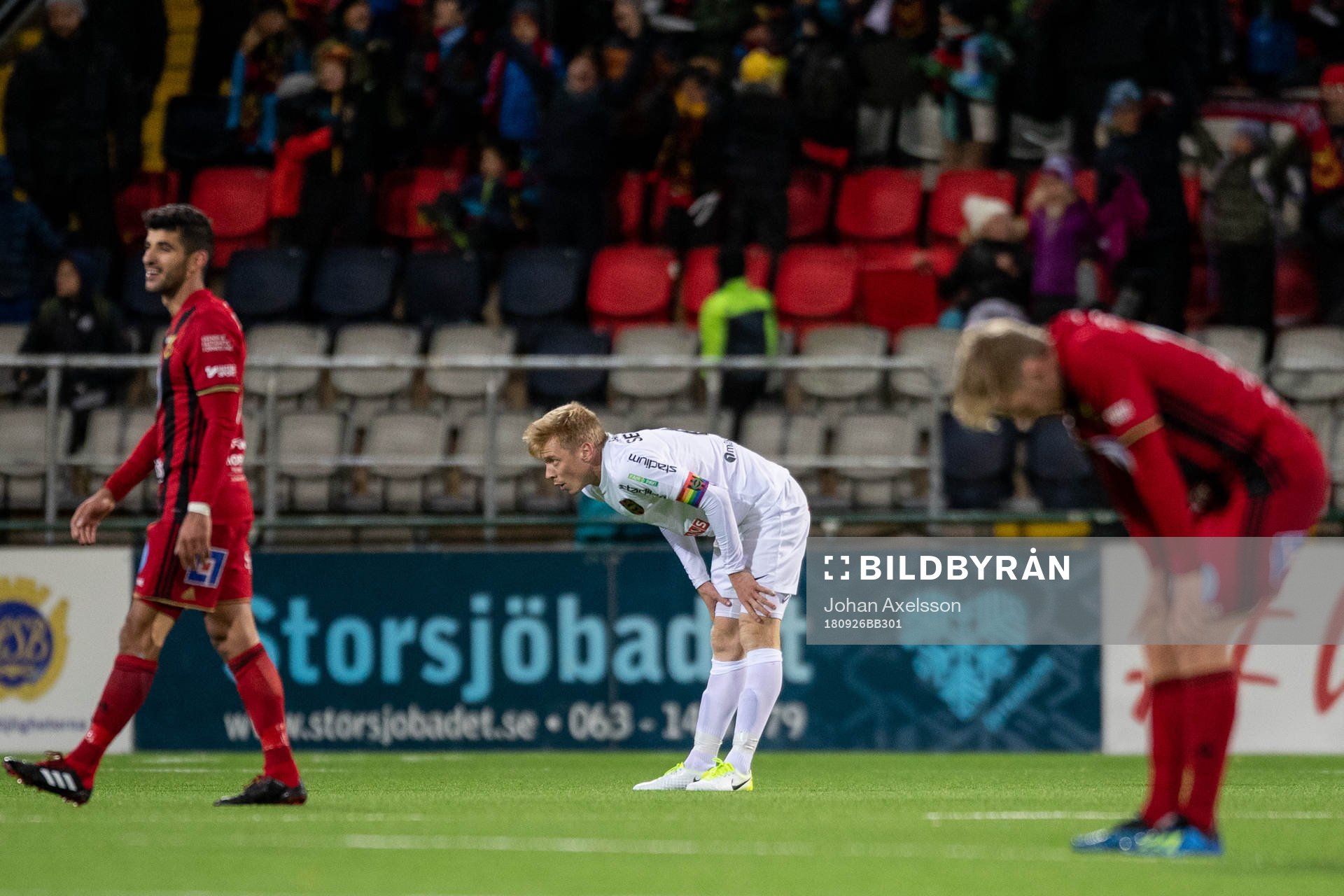 Brommapojkarnas Gustav Sandberg Magnusson deppar