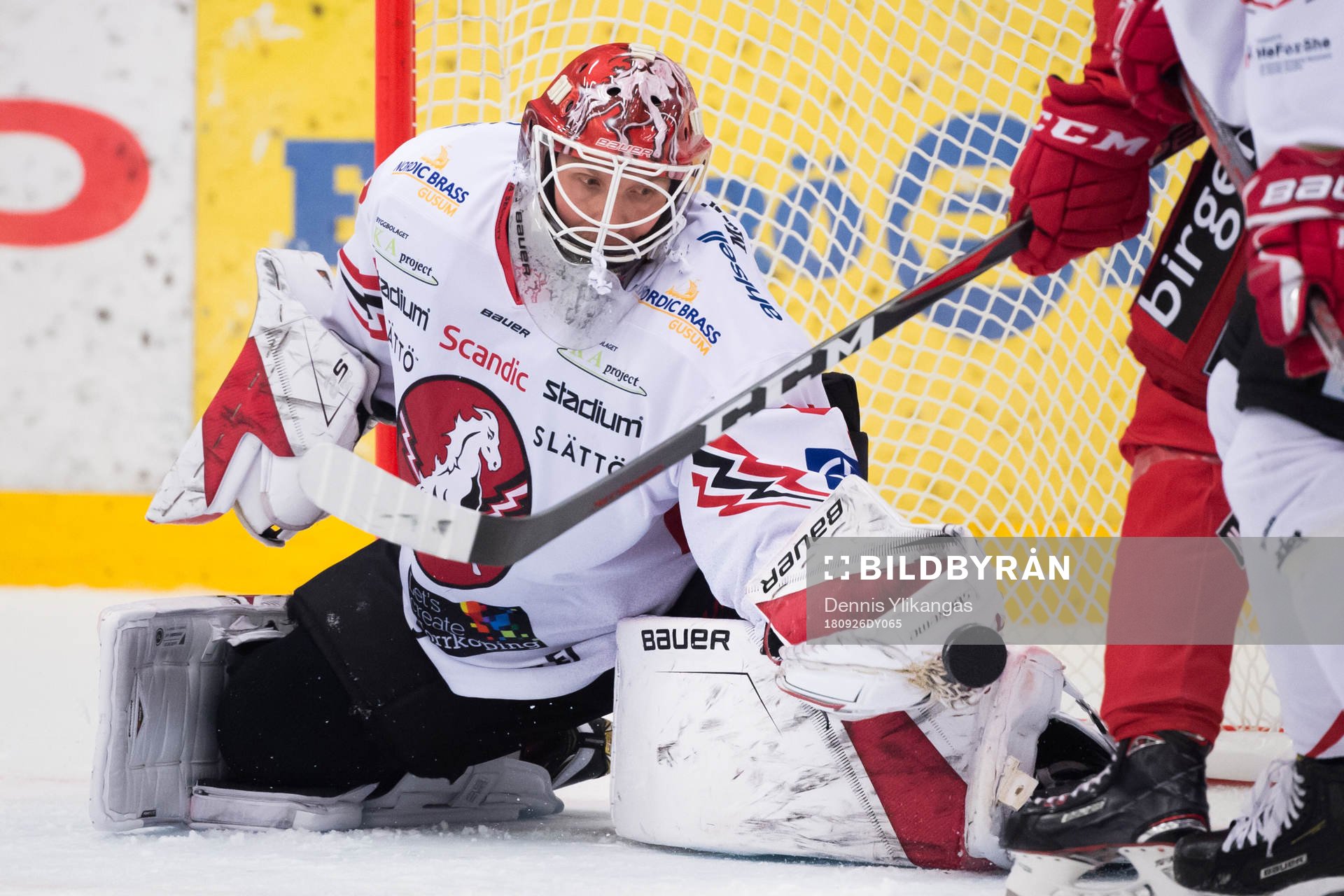 Vita Hästens målvakt Viktor Kokman