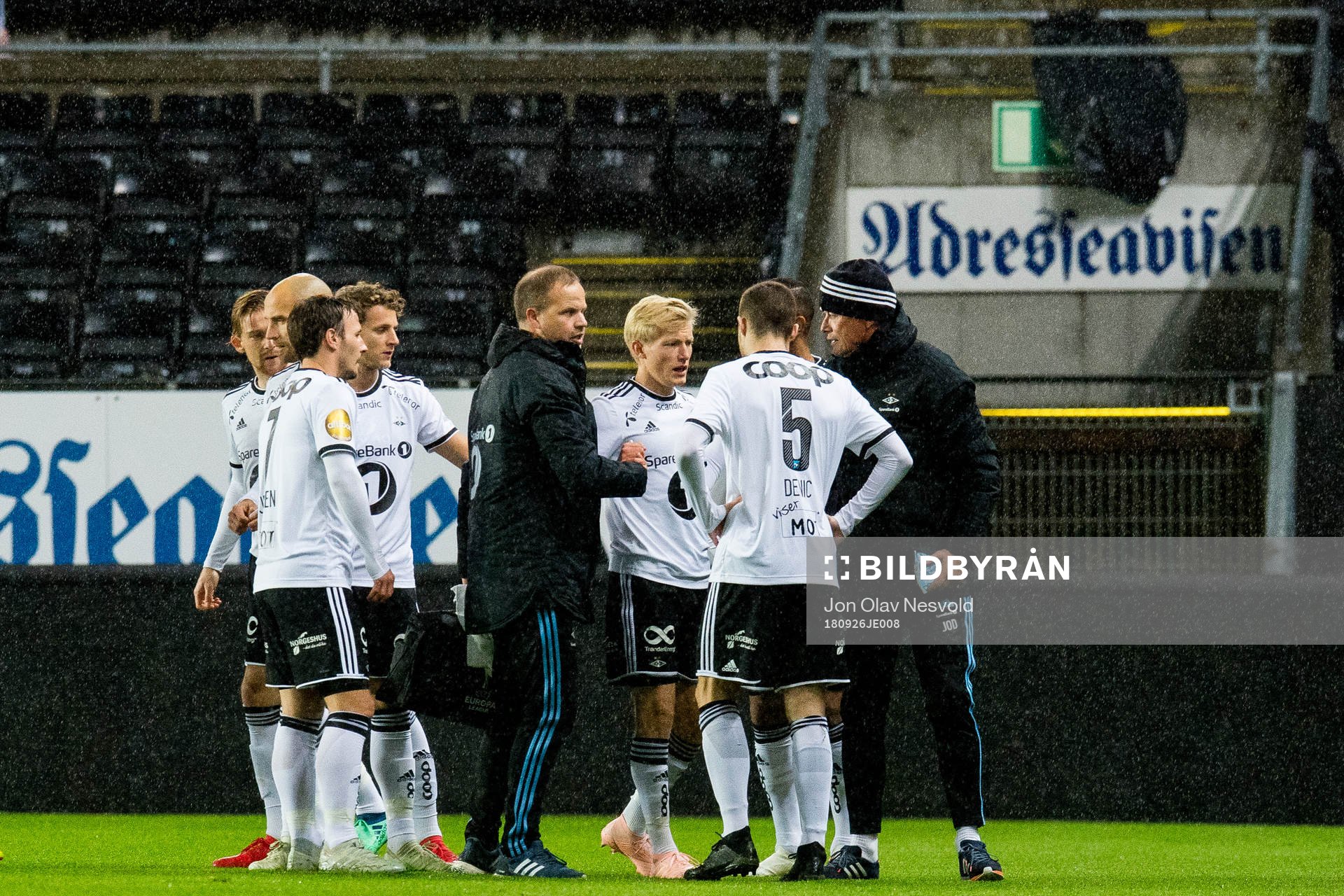 Birger Meling of Rosenborg with an injury