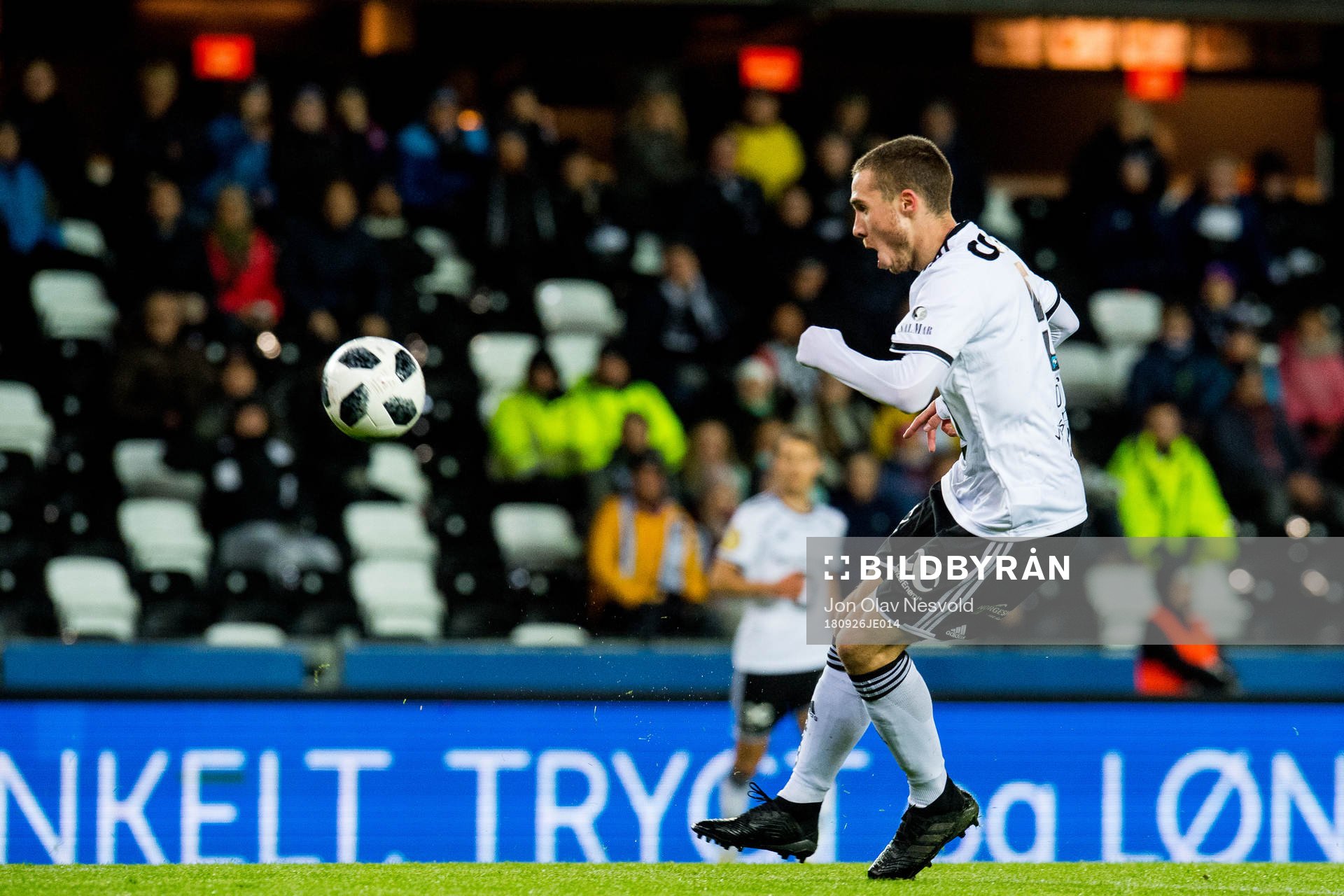 Djordje Denic of Rosenborg scores 1-0