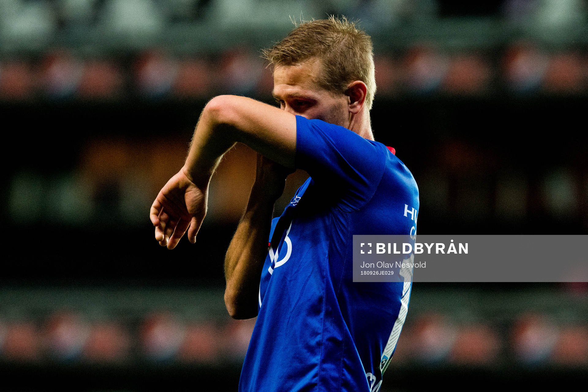 Erik Israelsson of Vålerenga looks dejected