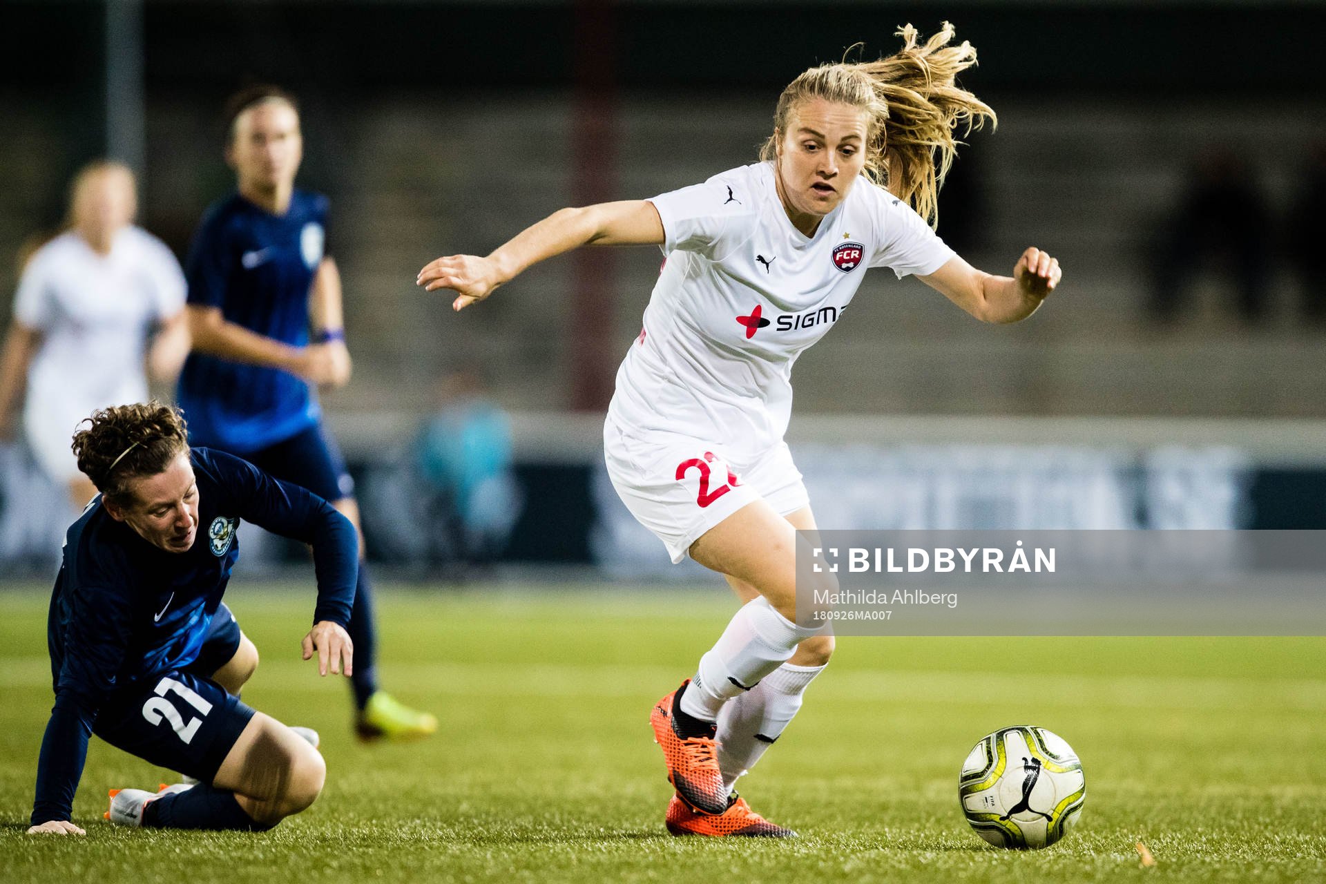 Rjazans Liubov Kipyatkova och Rosengårds Fiona Brown