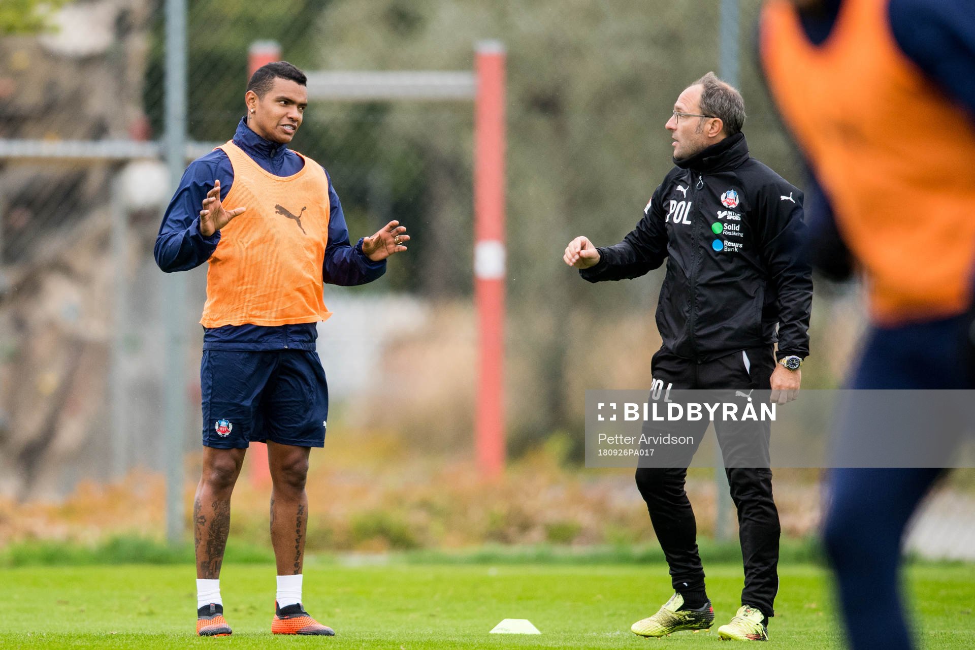 Wanderson Do Carmo och tränare Per-Ola Ljung