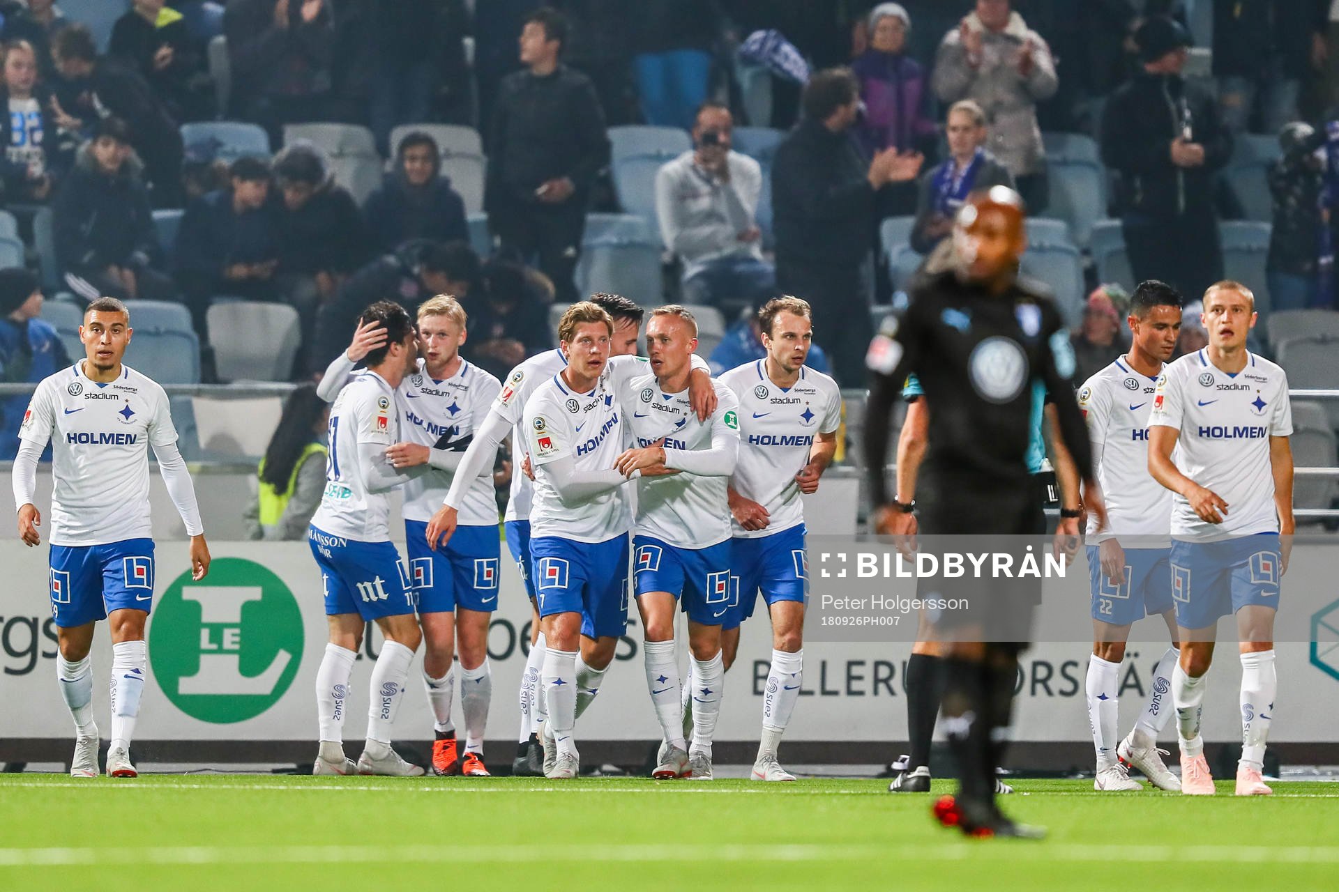 Norrköpings spelare jublar