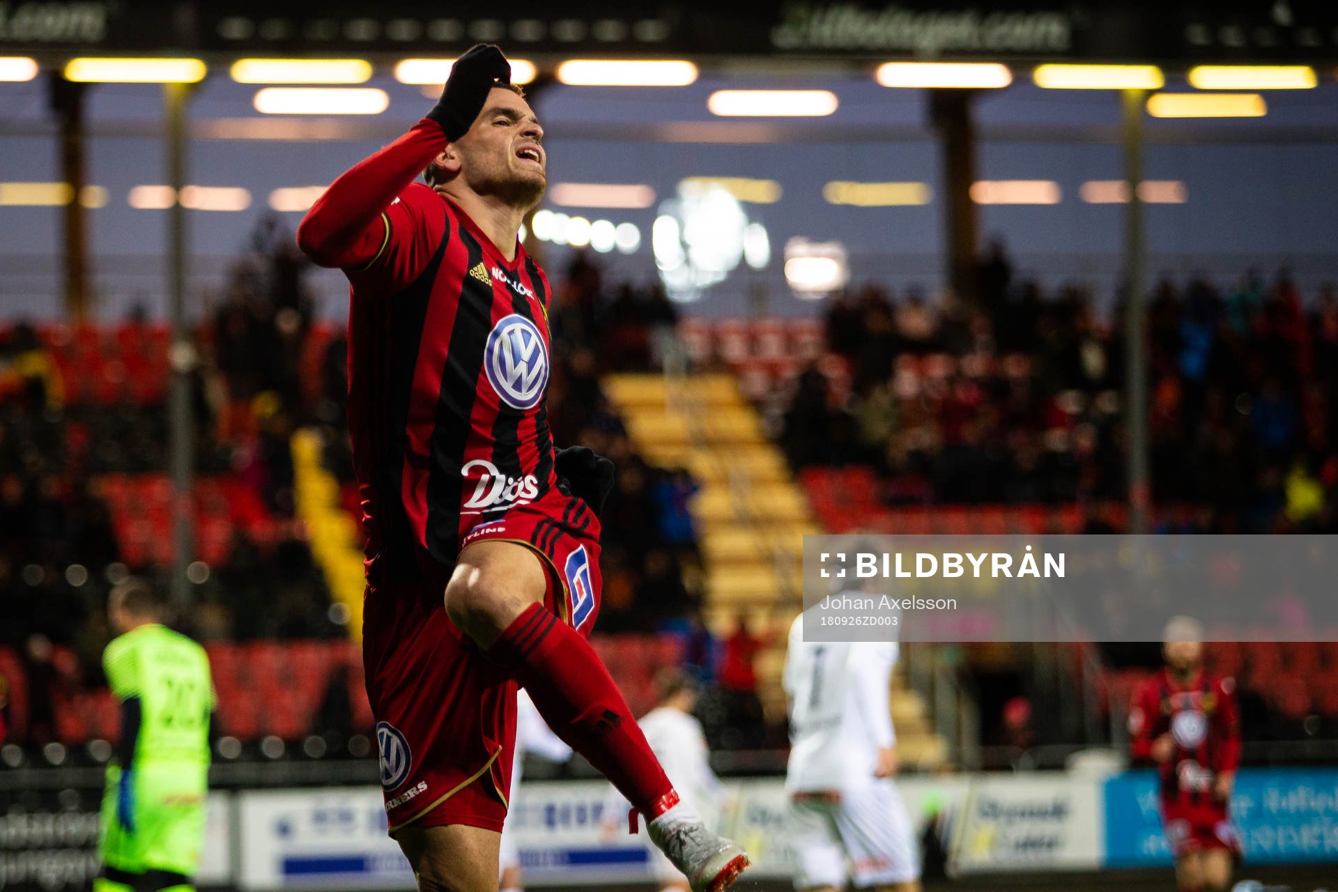 Östersunds Dino Islamovic jublar