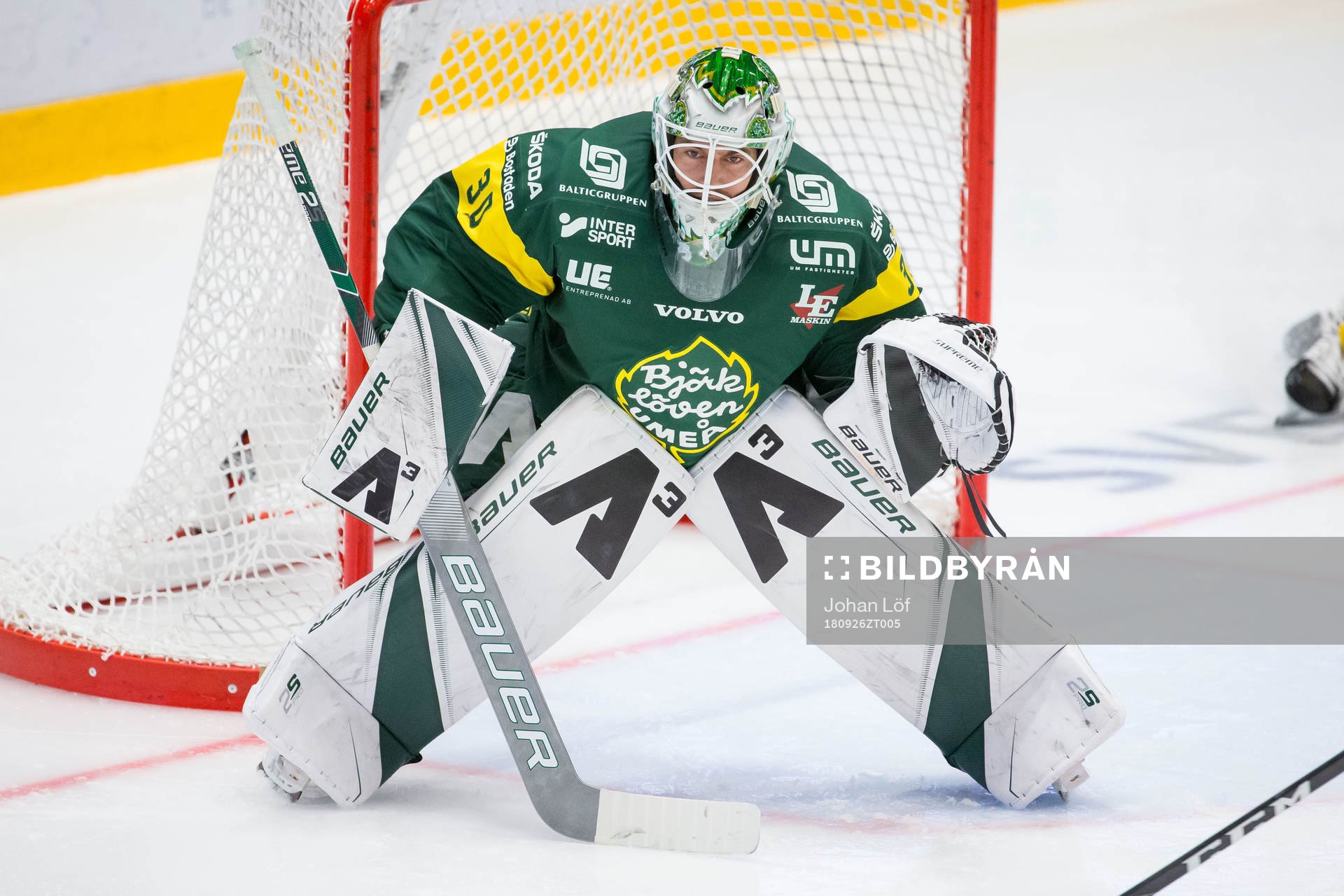Björklövens målvakt Mattias Pettersson