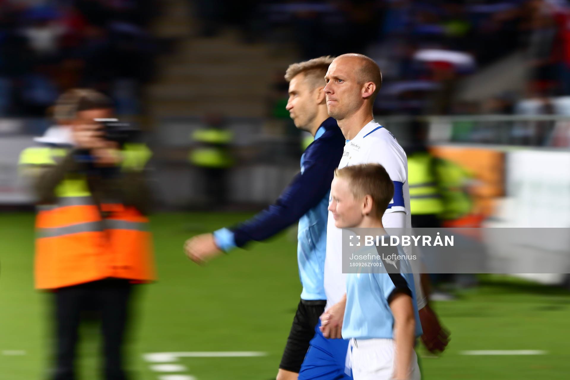 Norrköpings Andreas Johansson går in till fotbollsmatchen