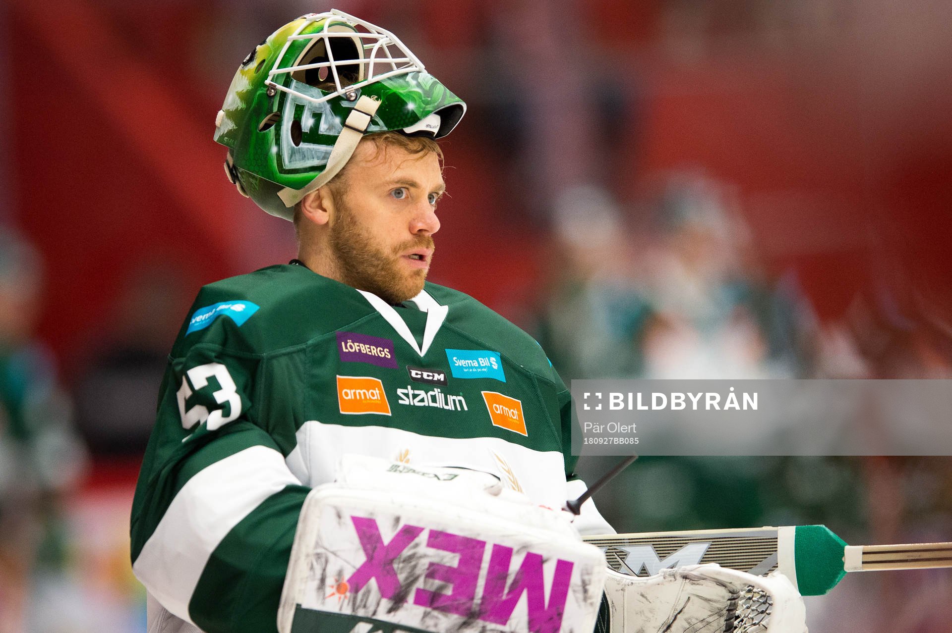 Färjestads målvakt Markus Svensson