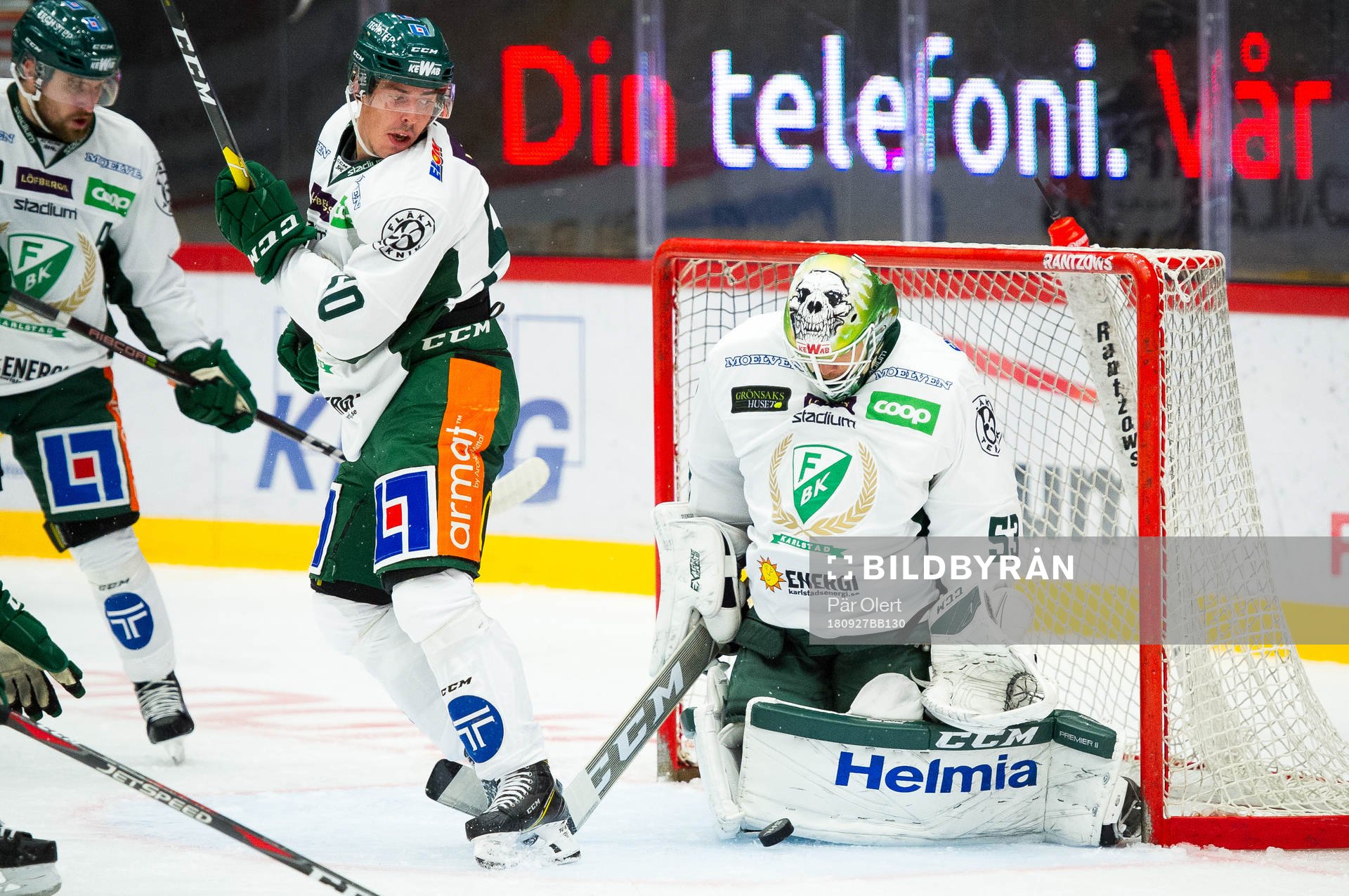 Färjestads målvakt Markus Svensson
