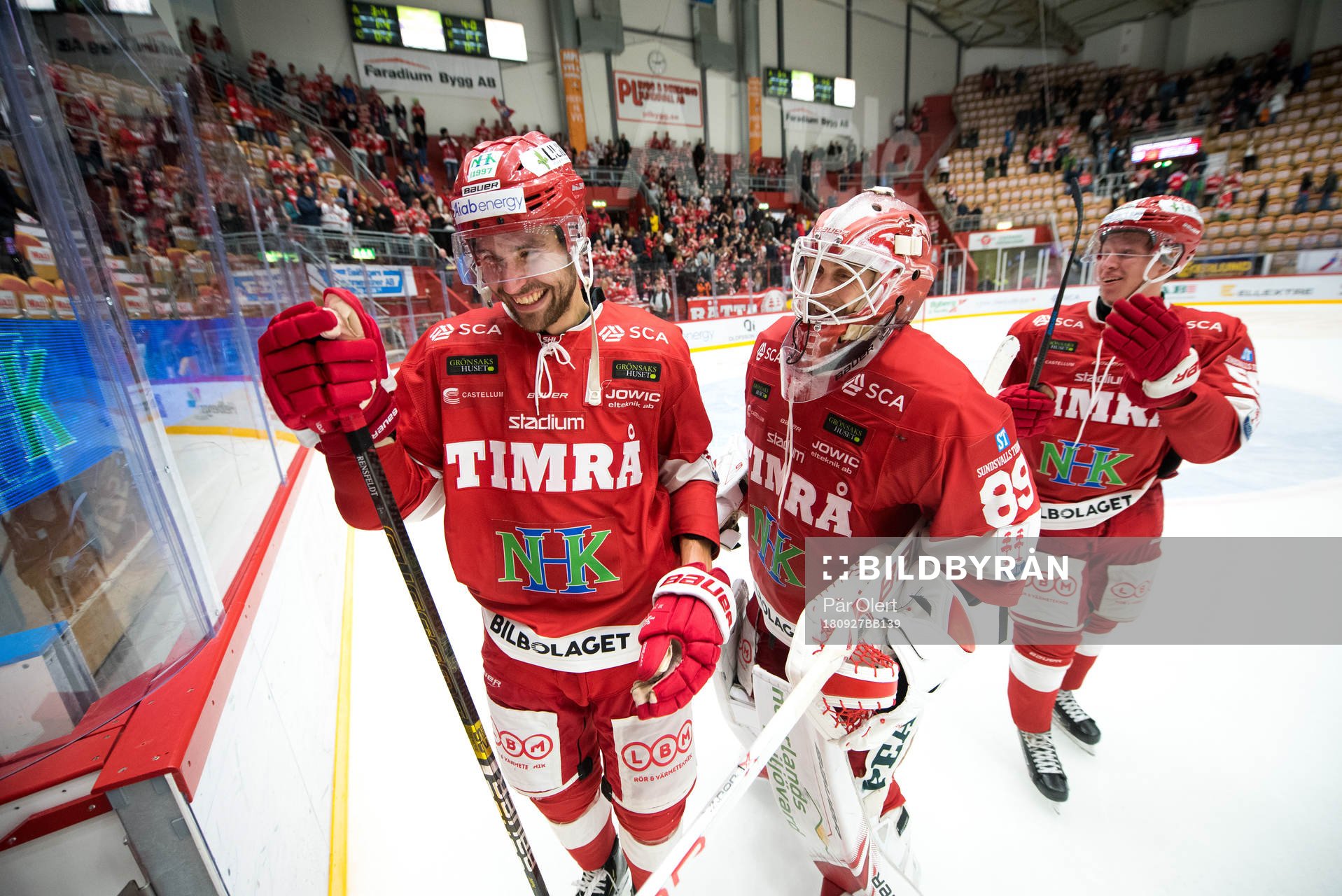 Timrå och Niklas Svedberg jublar
