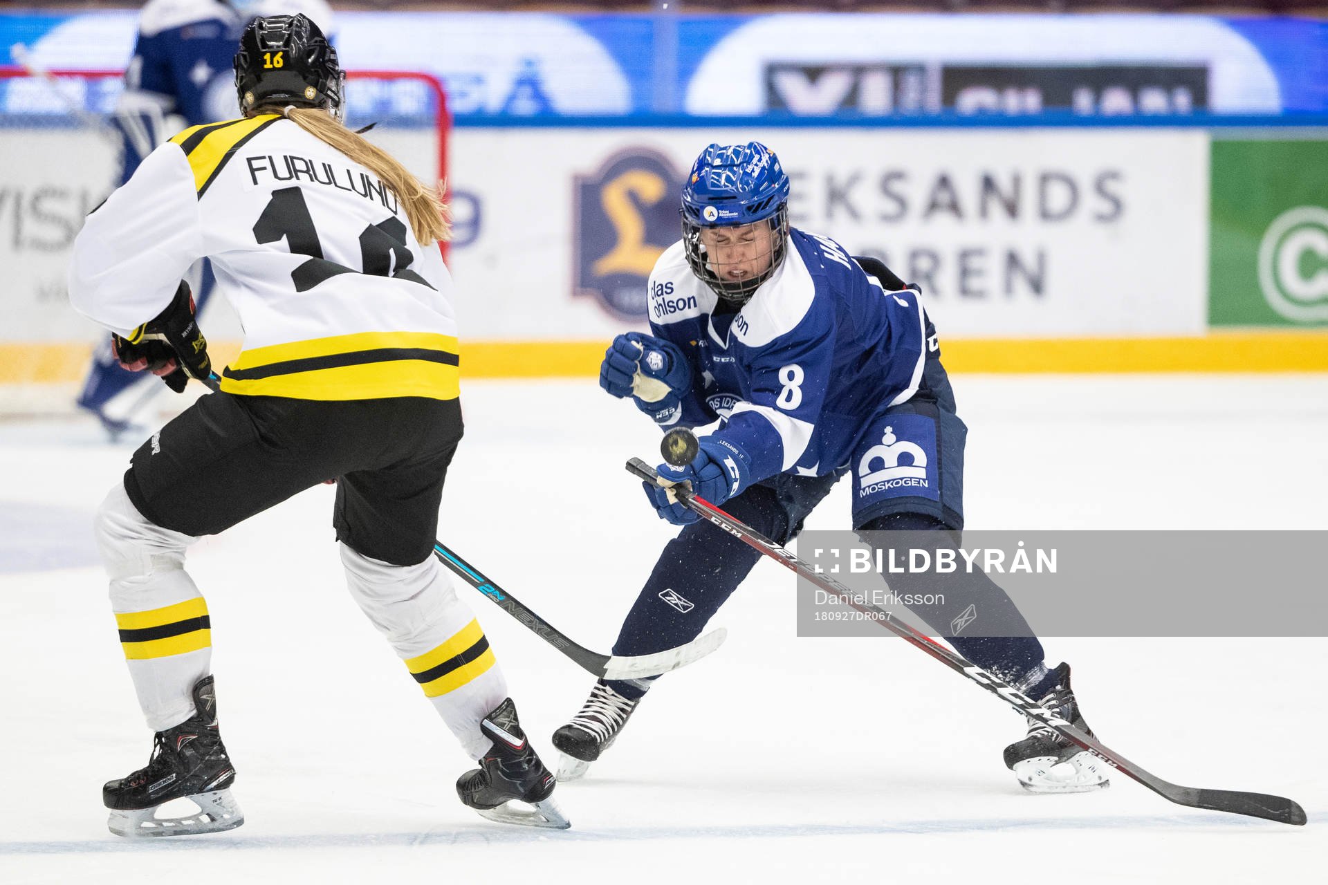 Brynäs Andrine Furulund och Leksands Samantha Hanson