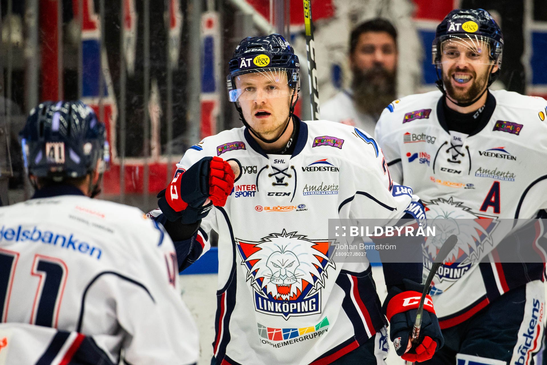 Linköpings Nick Sörenssen jublar