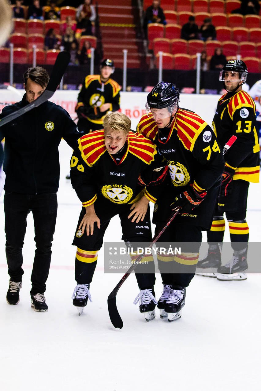 Brynäs Henrik Larsson med en skada